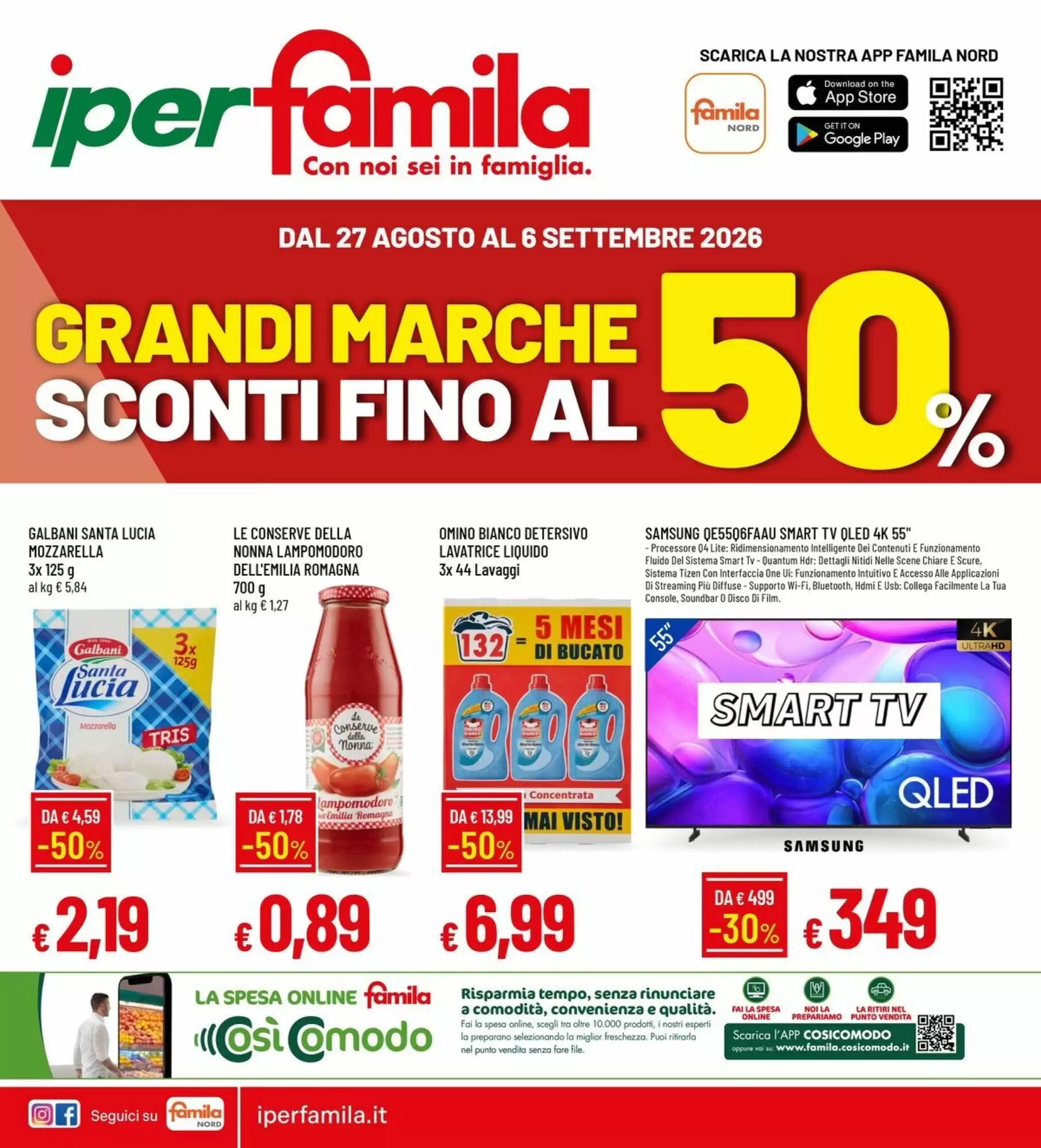 Volantino promozionale IperFamila valide dal 27/08/2026 - Pagina 1.