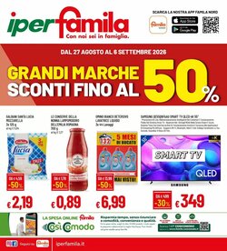 Volantino promozionale IperFamila  valide dal 27/08/2026
