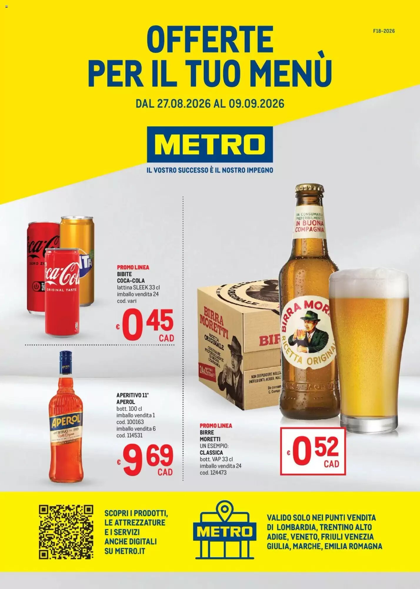 Volantino promozionale Metro  valide dal 27/08/2026 - Pagina 1.