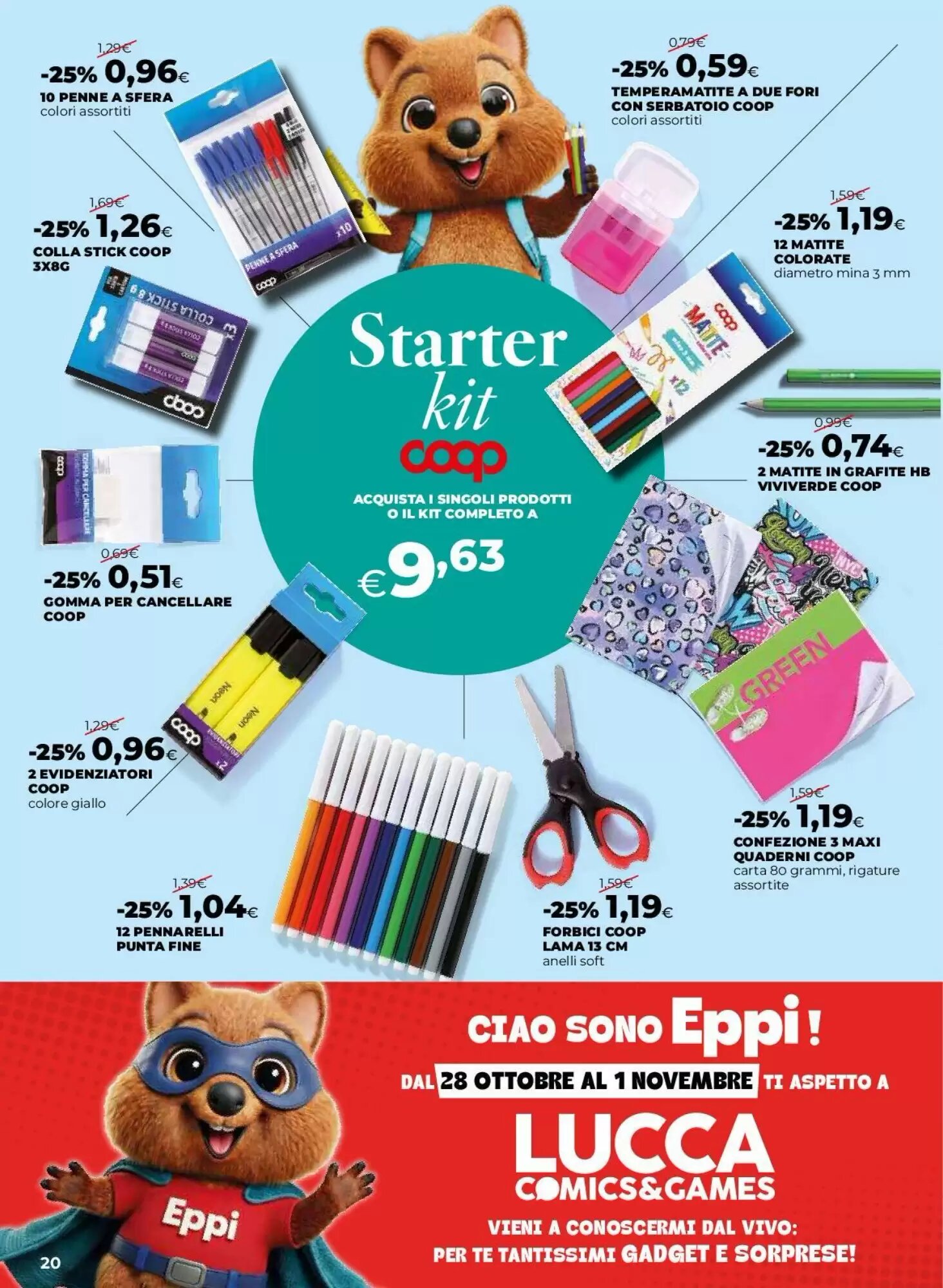 Volantino promozionale Coop Master Alleanza 3.0  valide dal 27/08/2026 - Pagina 20.