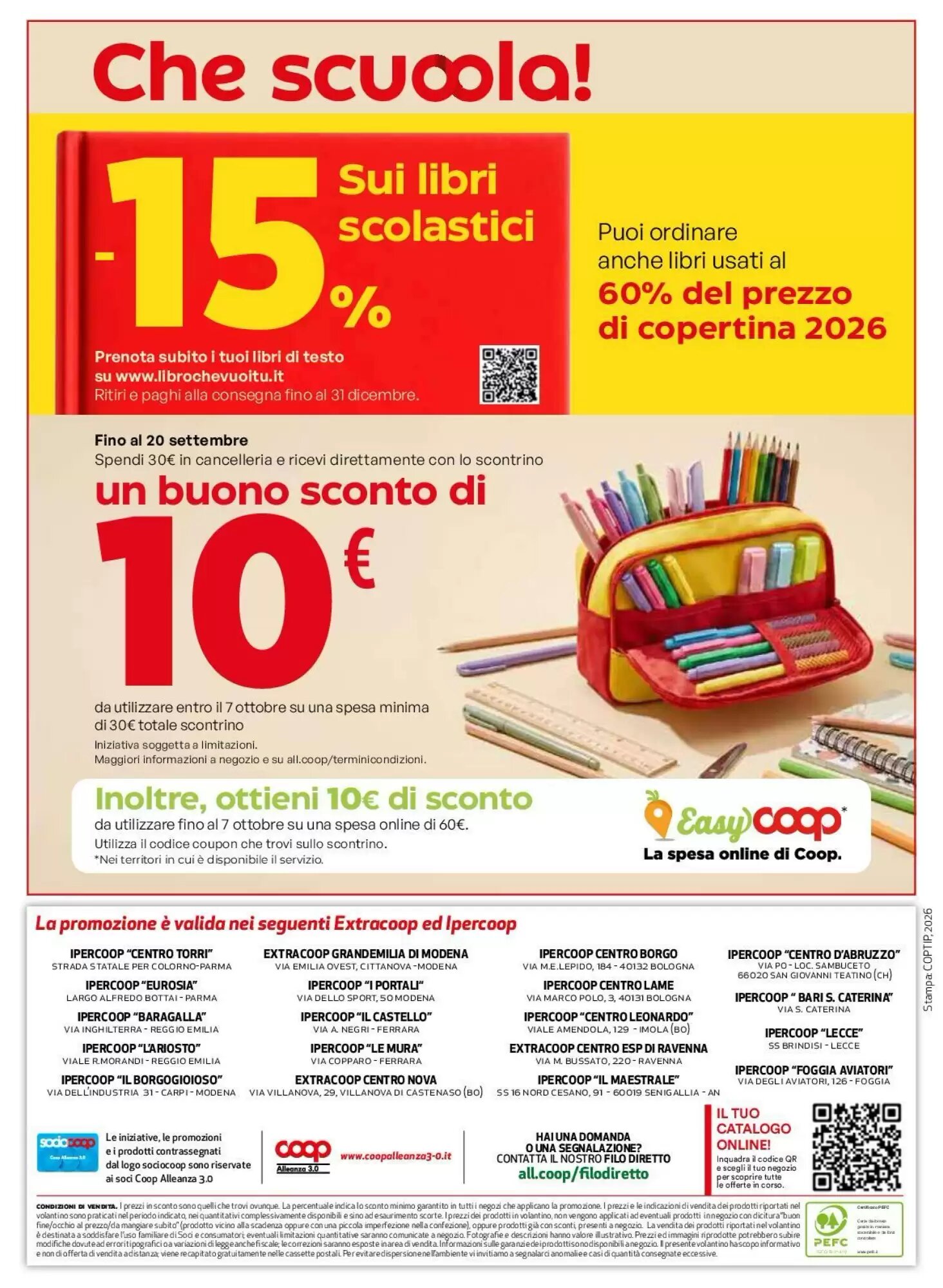 Volantino promozionale Coop Master Alleanza 3.0  valide dal 27/08/2026 - Pagina 32.