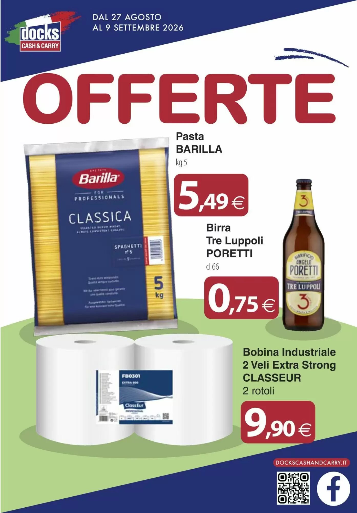 Volantino promozionale Docks Cash&Carry  valide dal 27/08/2026 - Pagina 1.