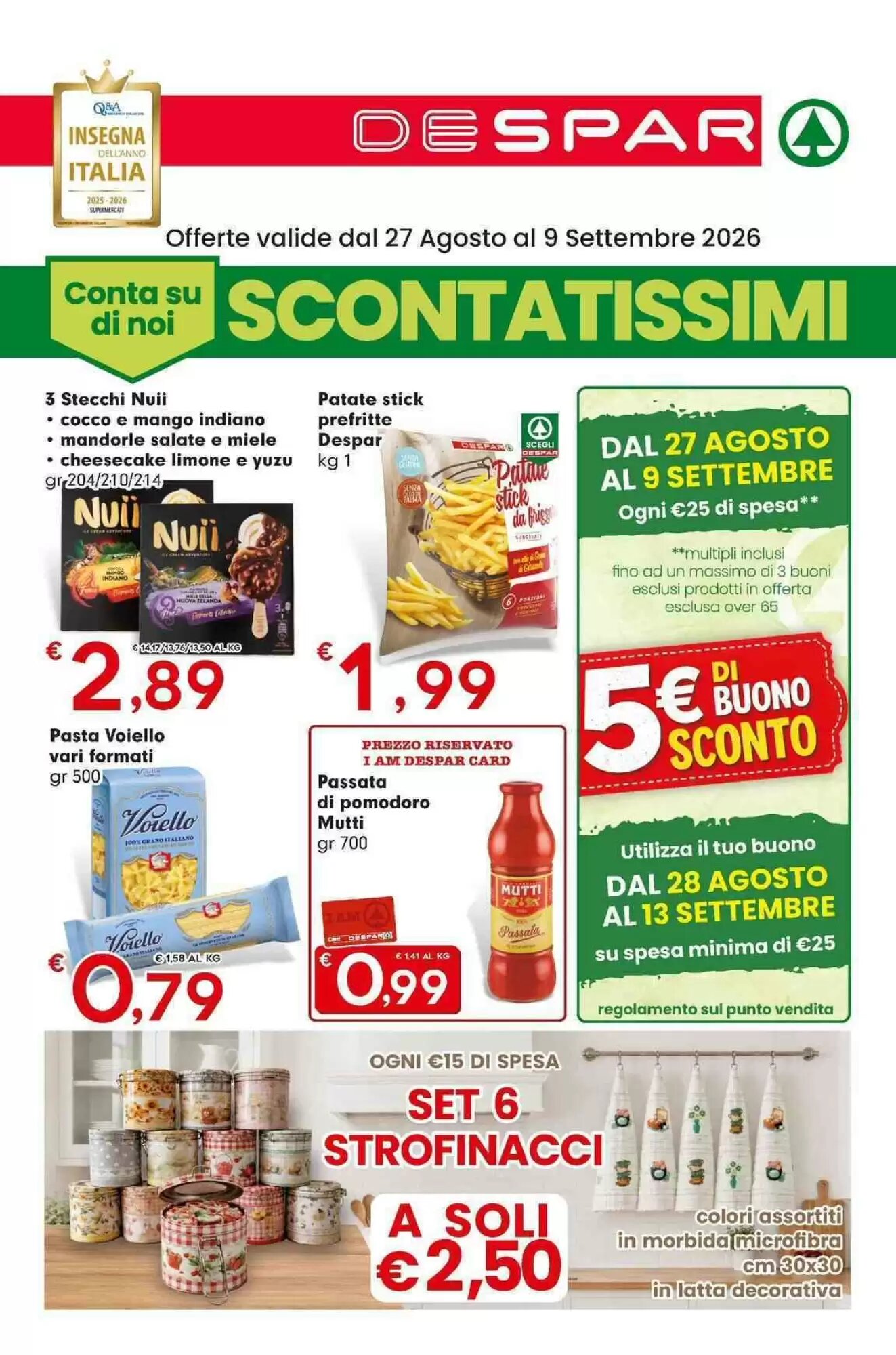 Volantino promozionale Despar valide dal 27/08/2026 - Pagina 1.