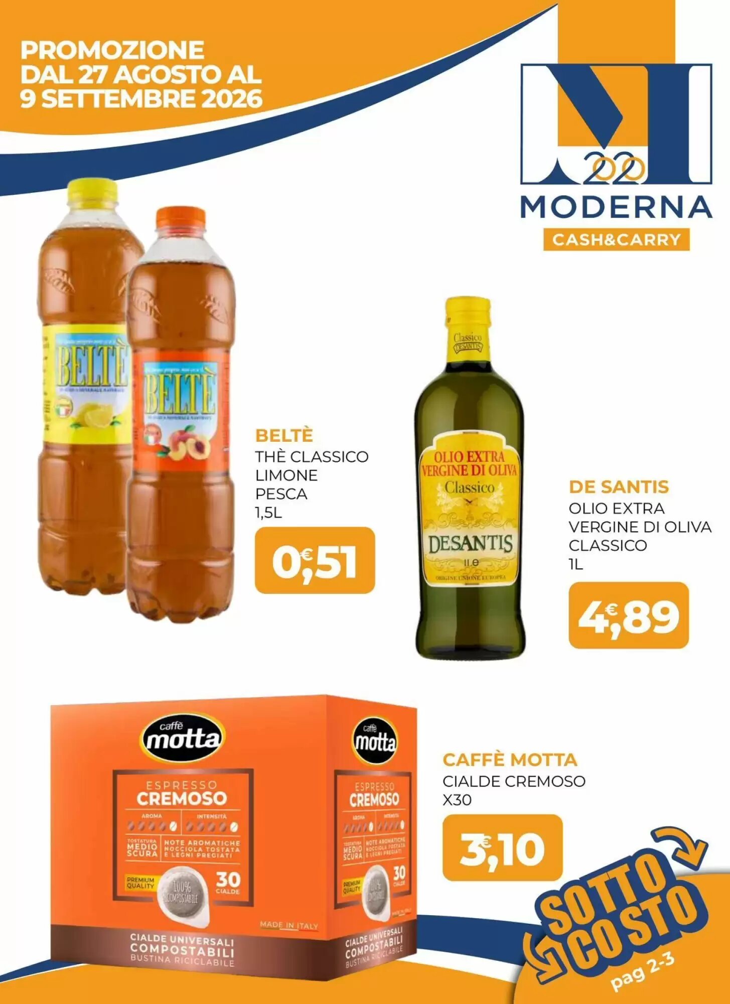 Volantino promozionale Moderna  valide dal 27/08/2026 - Pagina 1.
