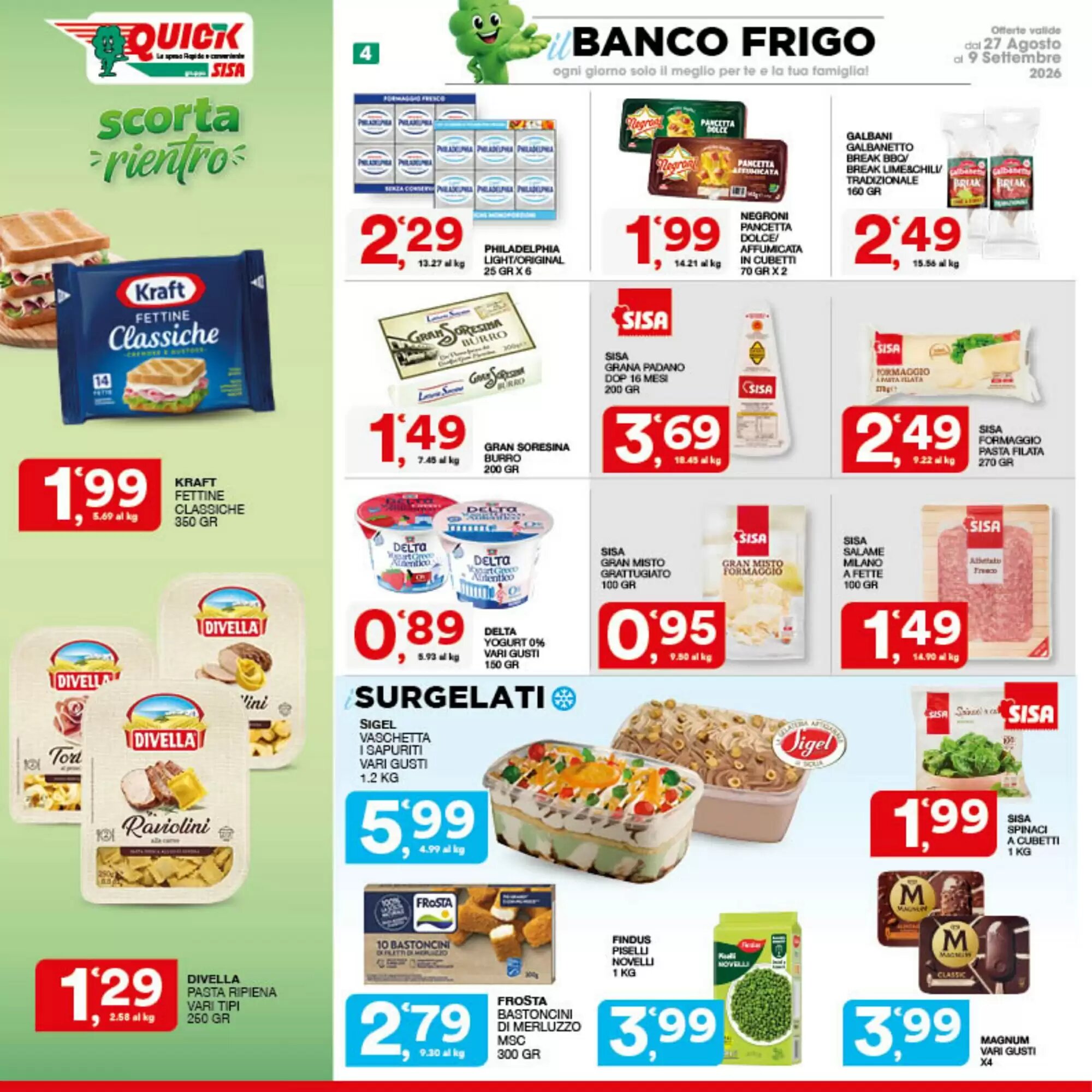 Volantino promozionale Quick Sisa  valide dal 27/08/2026 - Pagina 4.