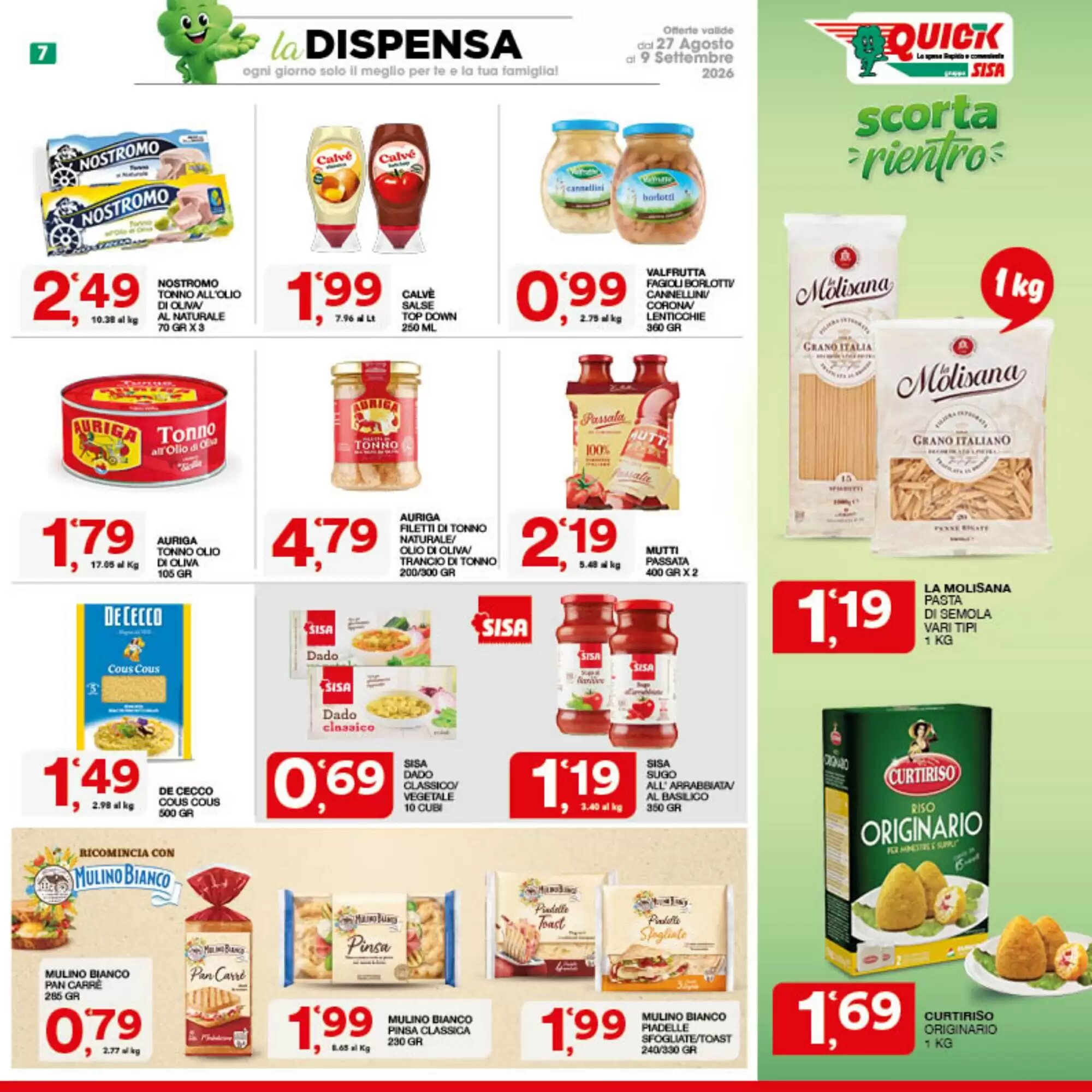 Volantino promozionale Quick Sisa  valide dal 27/08/2026 - Pagina 7.