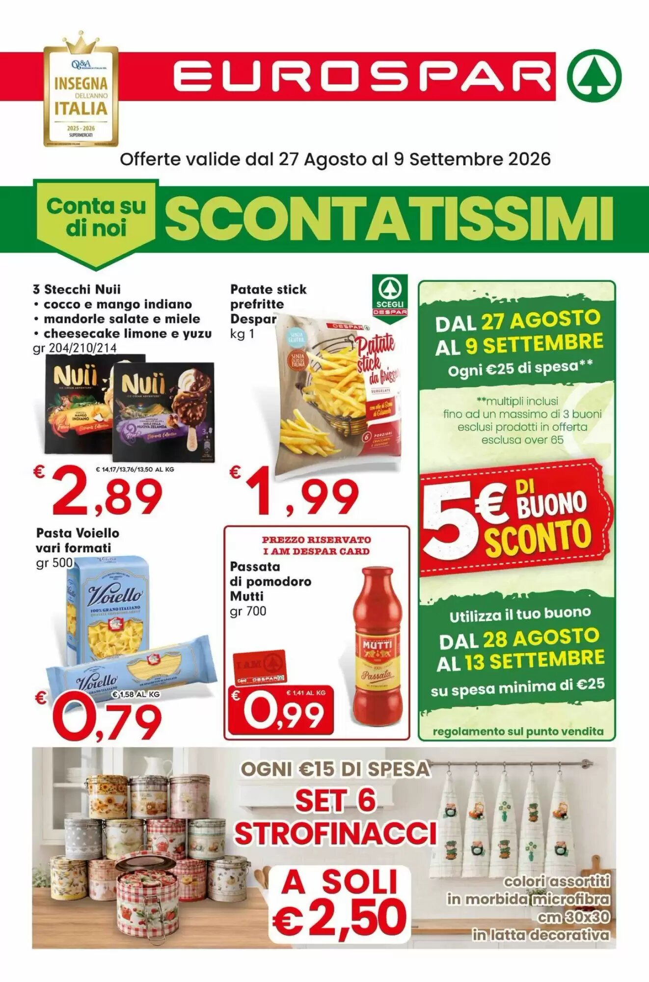 Volantino promozionale Eurospar valide dal 27/08/2026 - Pagina 1.