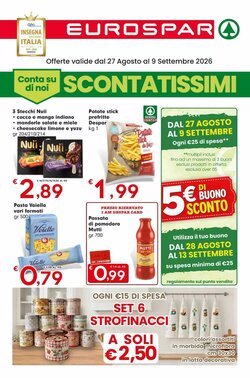 Volantino promozionale Eurospar  valide dal 27/08/2026