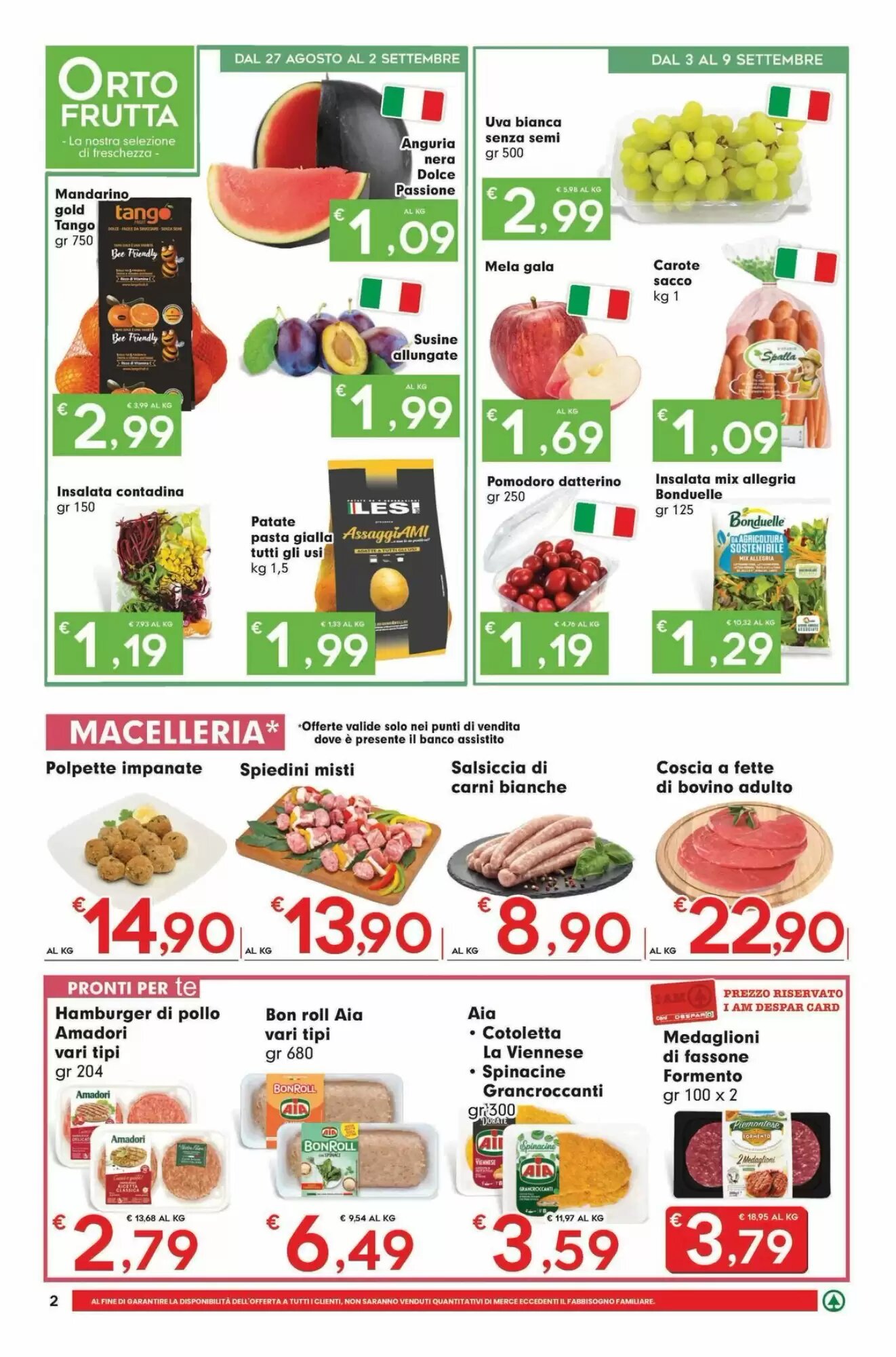 Volantino promozionale Eurospar  valide dal 27/08/2026 - Pagina 2.