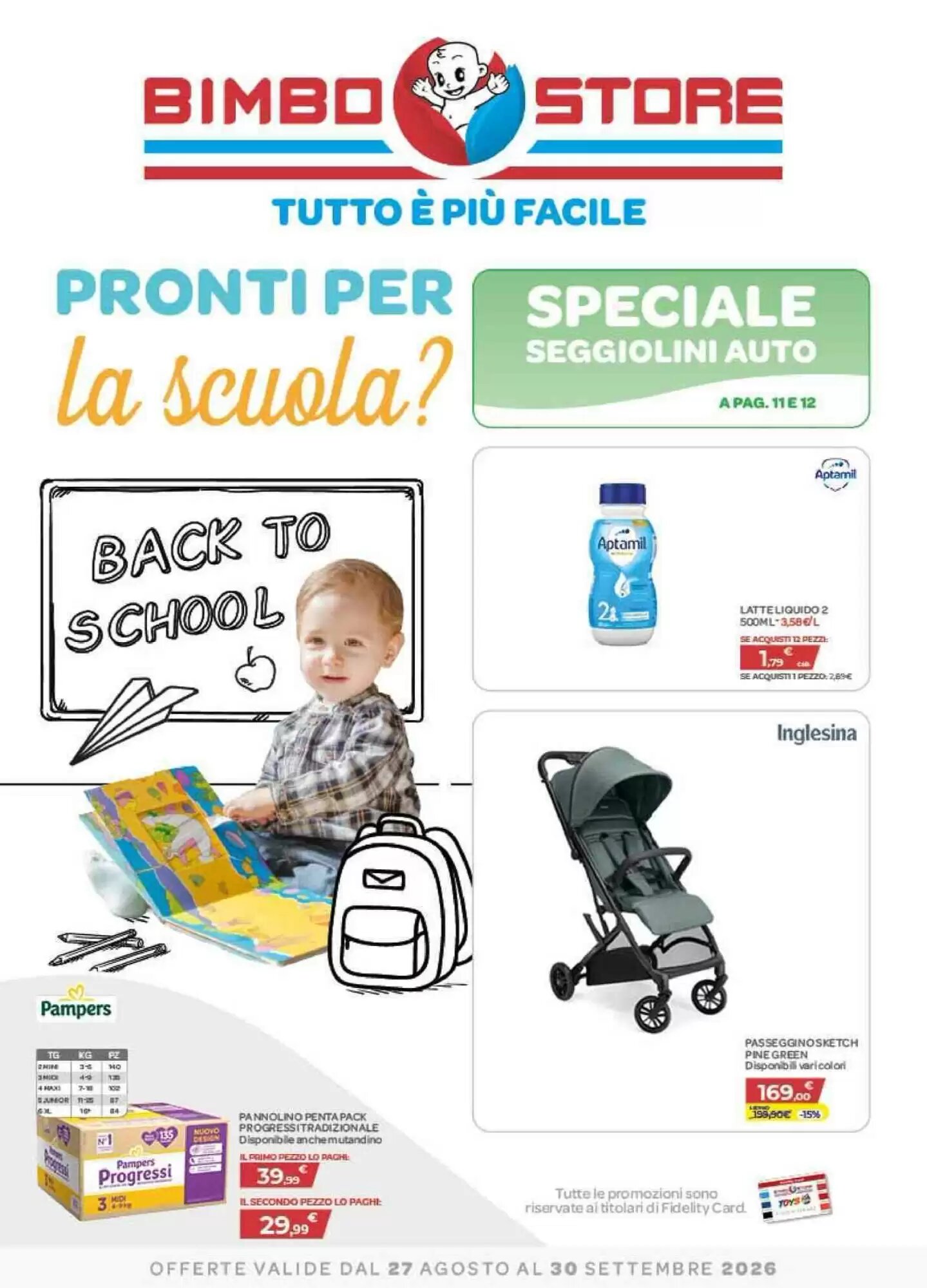 Volantino promozionale Bimbo Store  valide dal 27/08/2026 - Pagina 1.