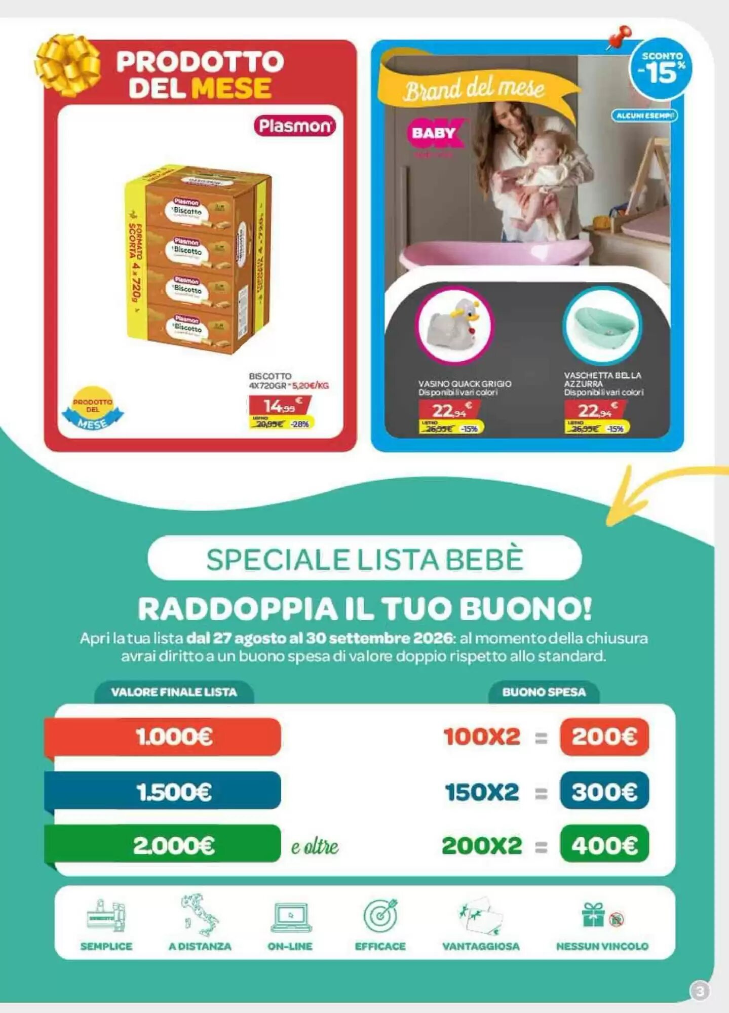 Volantino promozionale Bimbo Store  valide dal 27/08/2026 - Pagina 3.