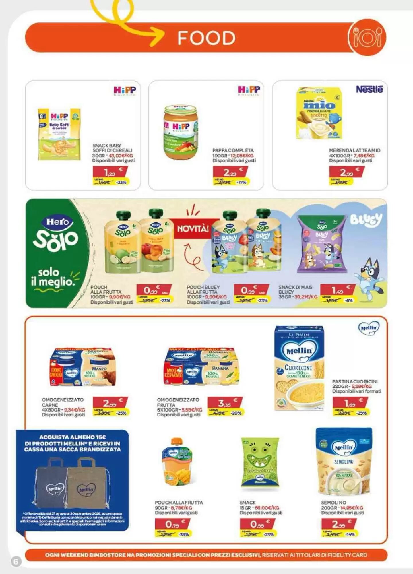 Volantino promozionale Bimbo Store  valide dal 27/08/2026 - Pagina 6.