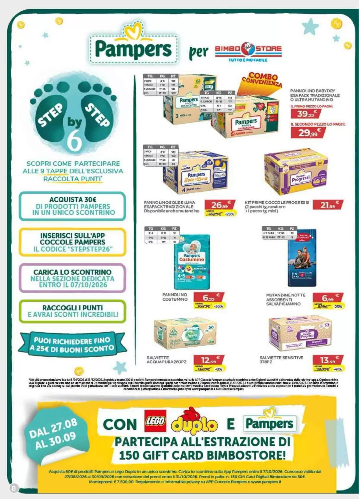 Volantino promozionale Bimbo Store  valide dal 27/08/2026 - Pagina 8.