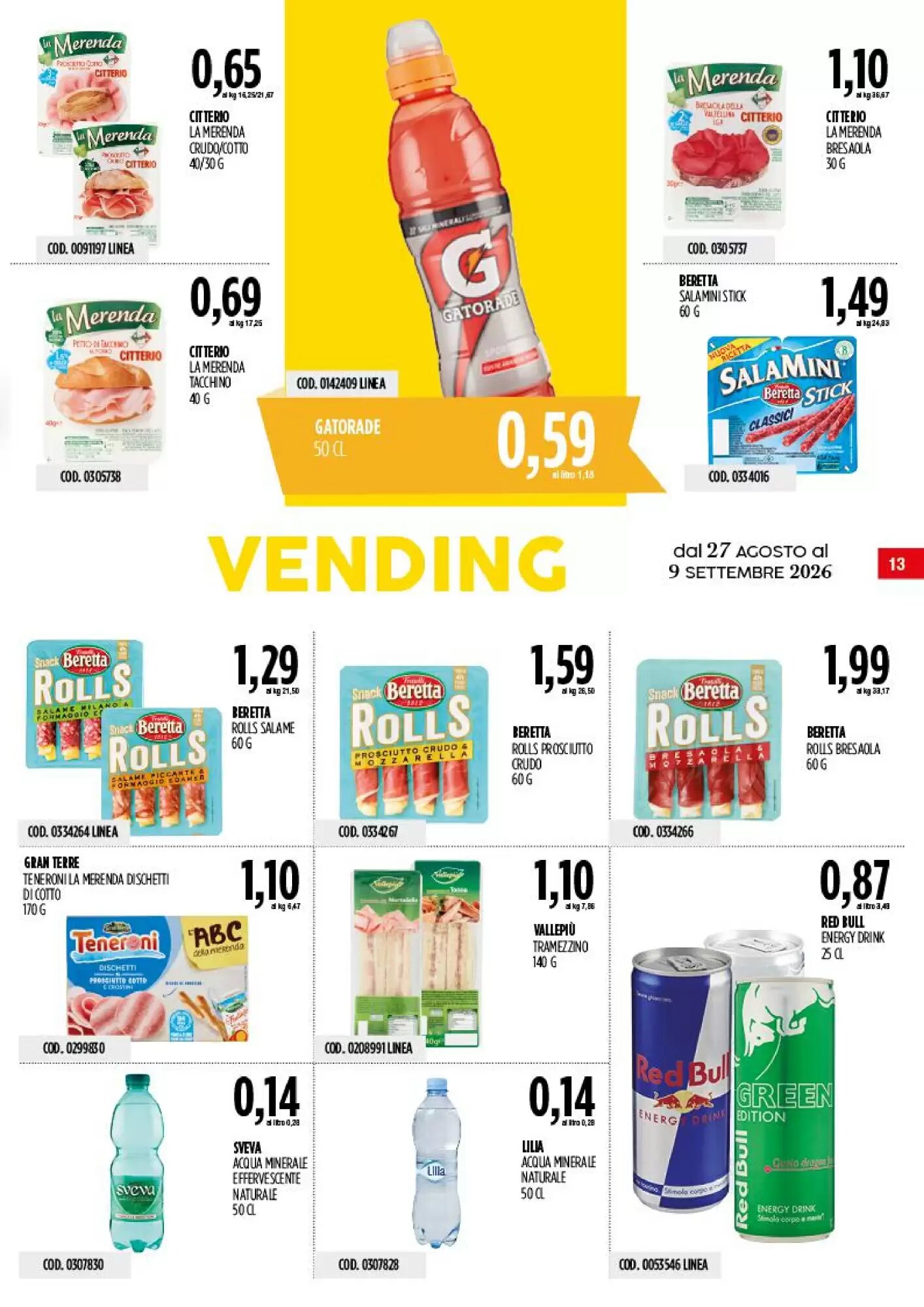 Volantino promozionale Carico Cash & Carry  valide dal 27/08/2026 - Pagina 13.