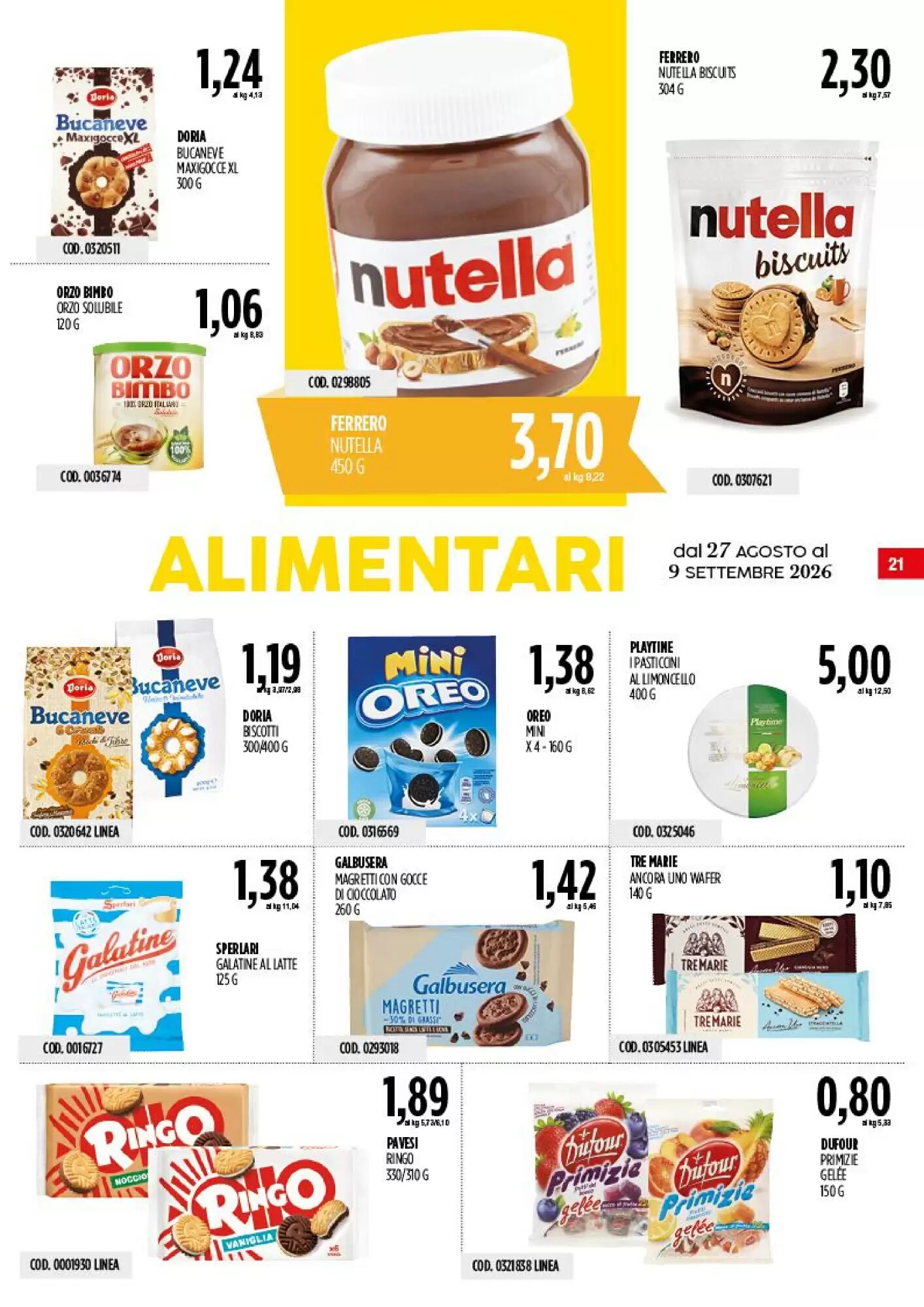 Volantino promozionale Carico Cash & Carry  valide dal 27/08/2026 - Pagina 21.