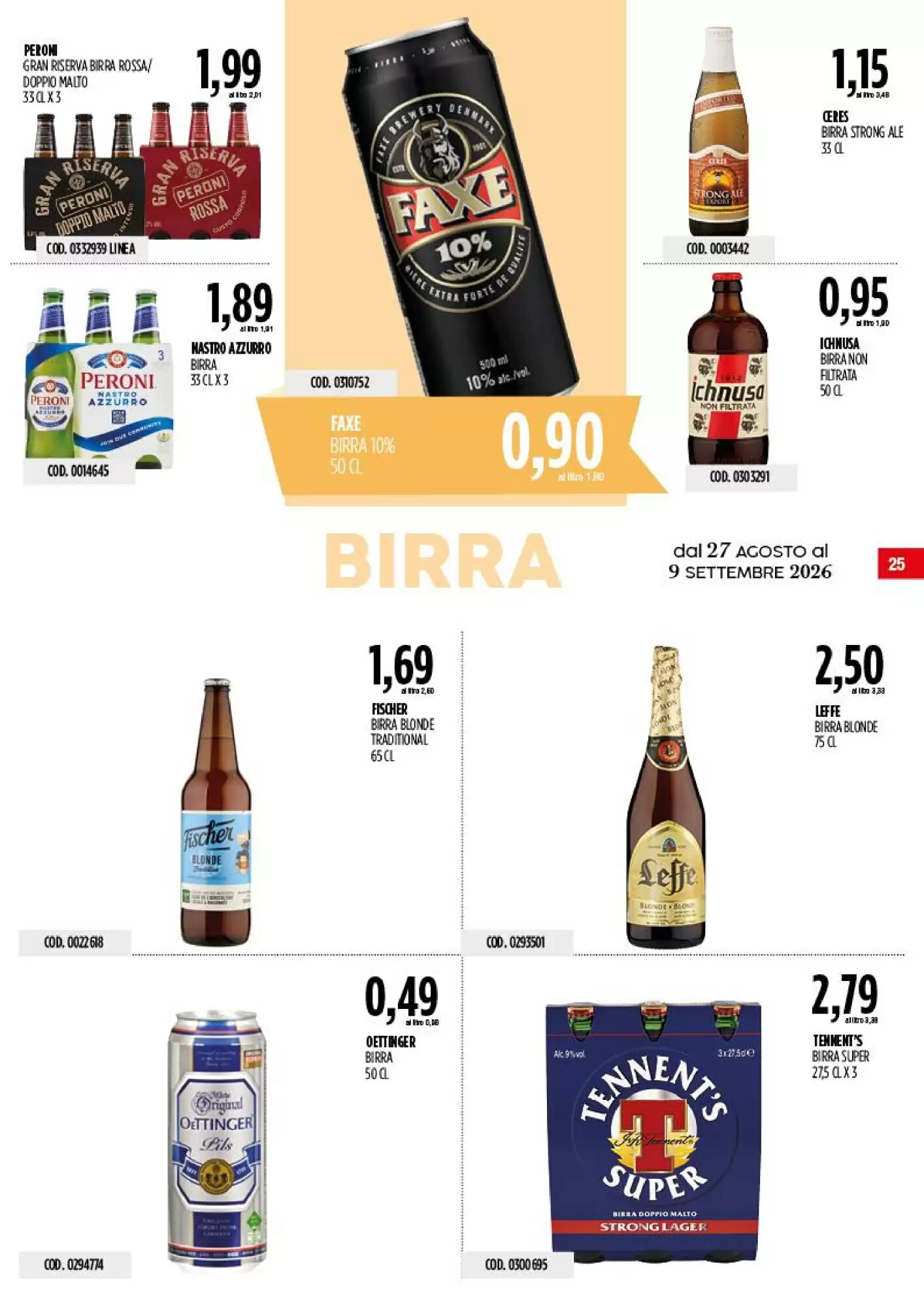 Volantino promozionale Carico Cash & Carry  valide dal 27/08/2026 - Pagina 25.