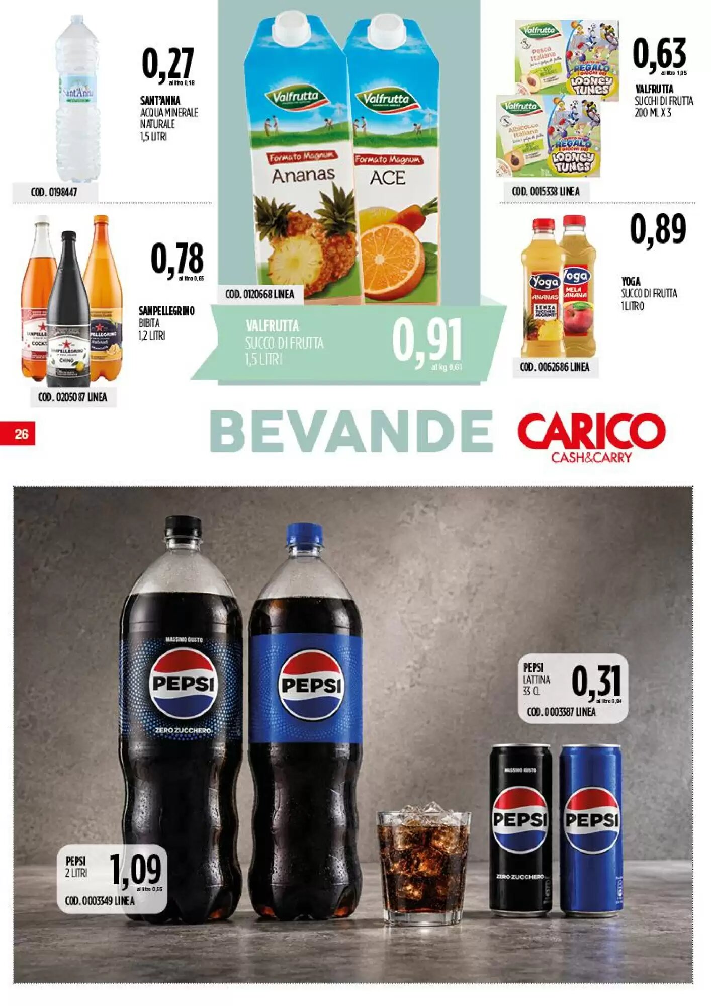 Volantino promozionale Carico Cash & Carry  valide dal 27/08/2026 - Pagina 26.