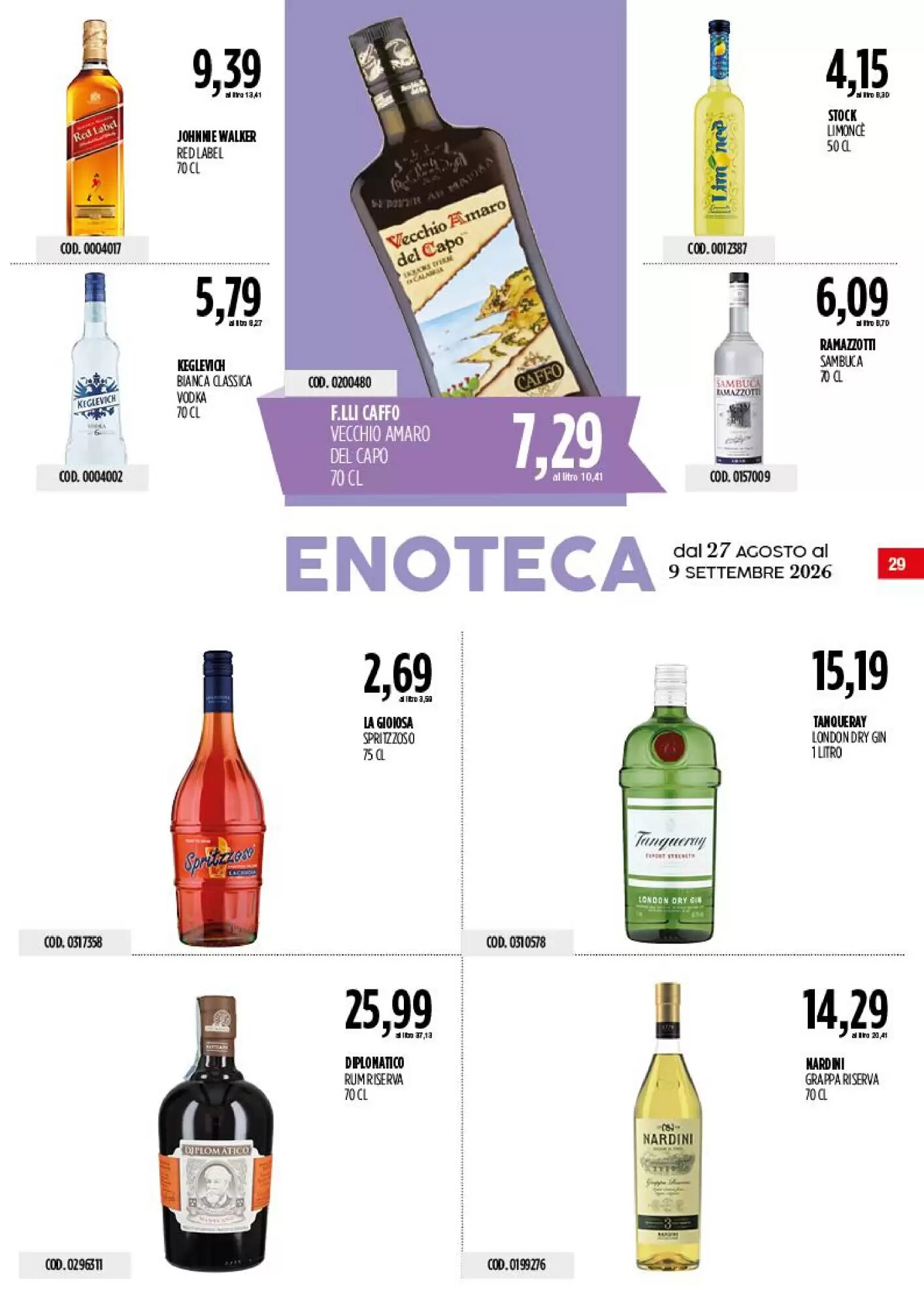 Volantino promozionale Carico Cash & Carry  valide dal 27/08/2026 - Pagina 29.