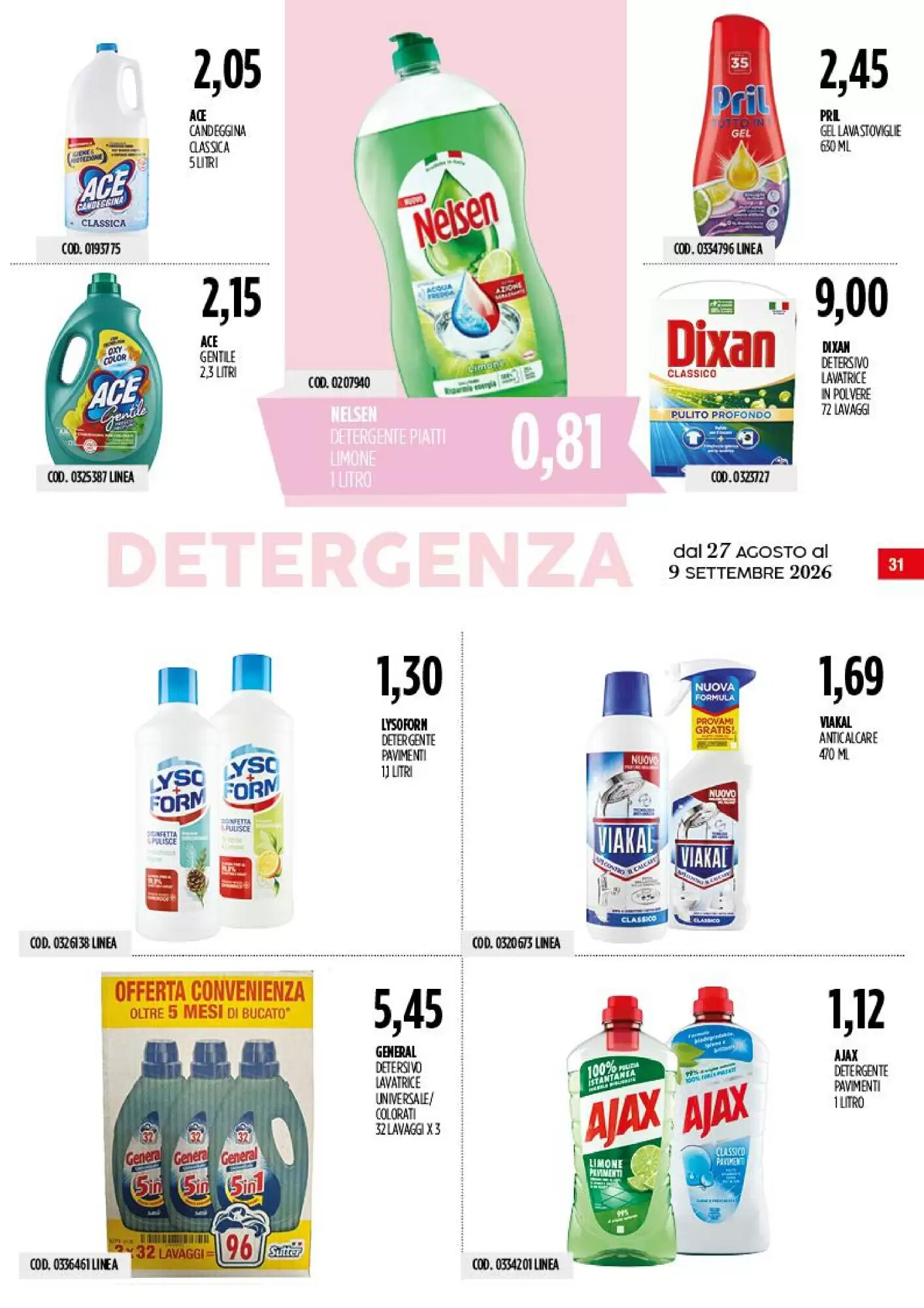 Volantino promozionale Carico Cash & Carry  valide dal 27/08/2026 - Pagina 31.