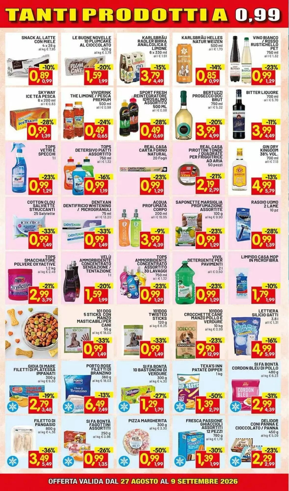 Volantino promozionale Centro Commerciale Discount  valide dal 27/08/2026 - Pagina 3.
