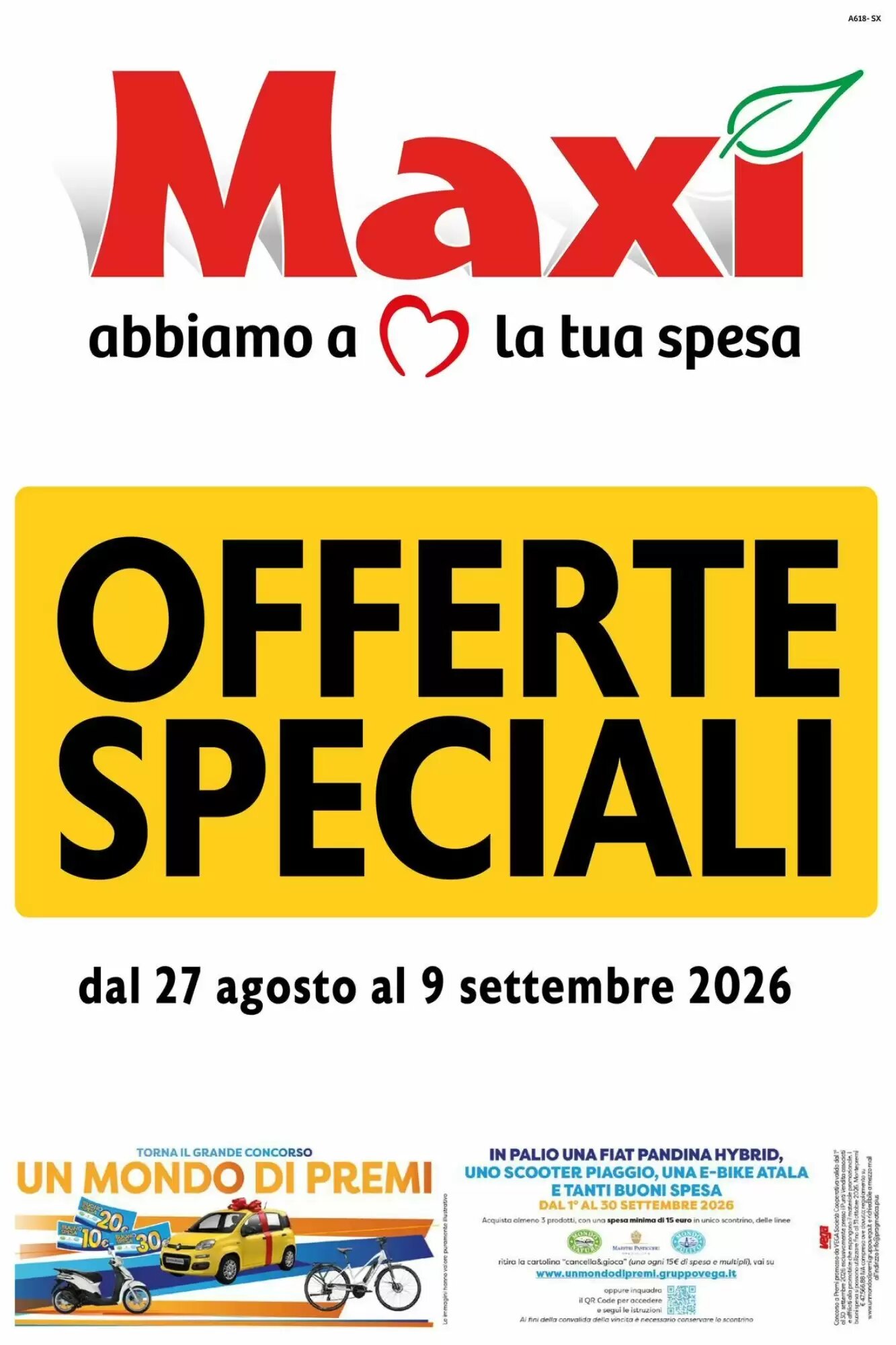 Volantino promozionale Maxi Supermercati  valide dal 27/08/2026 - Pagina 1.
