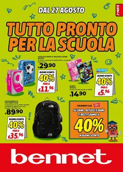 Volantino promozionale Bennet  valide dal 27/08/2026