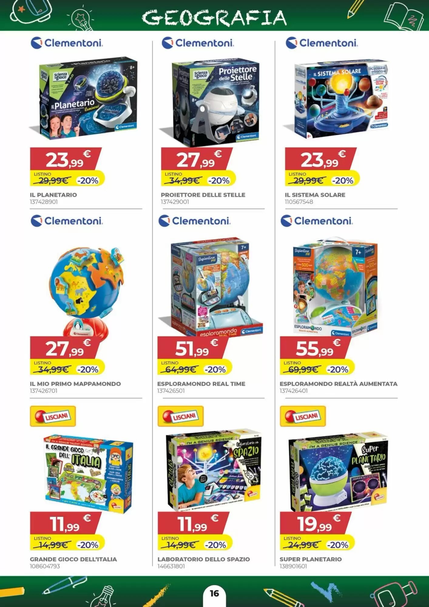 Volantino promozionale Toys Center  valide dal 27/08/2026 - Pagina 16.