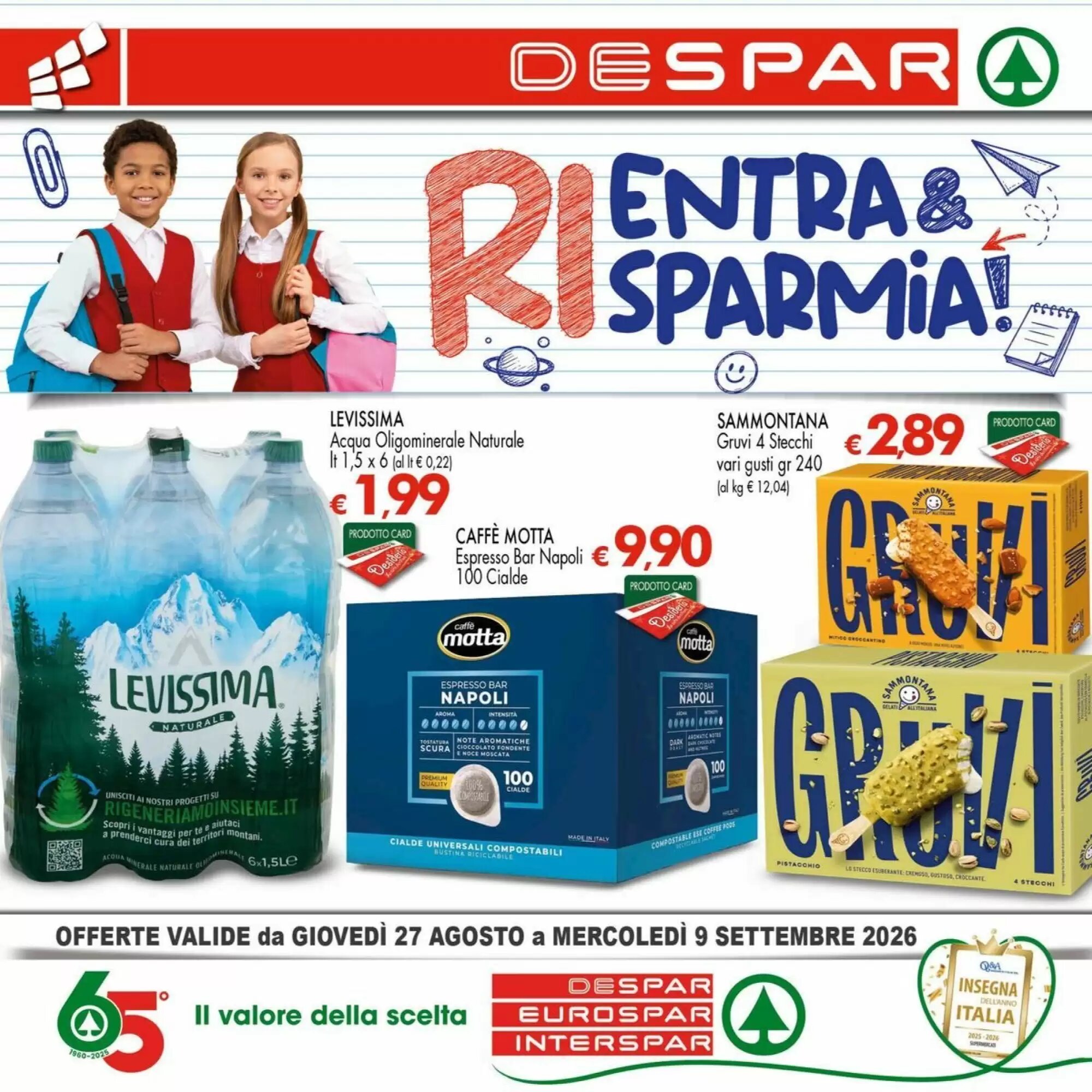 Volantino promozionale Despar  valide dal 27/08/2026 - Pagina 1.