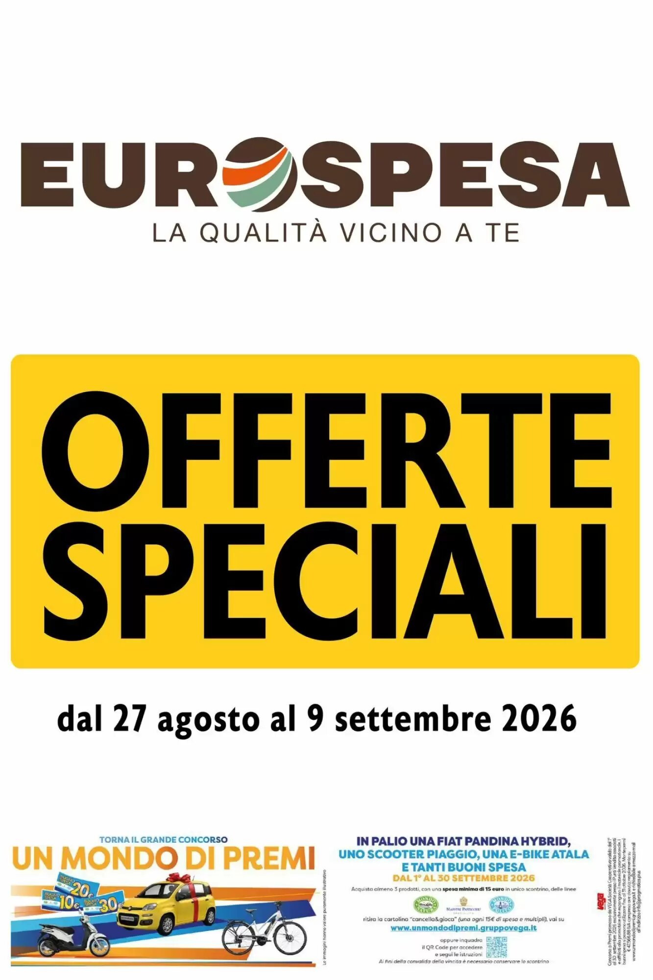 Volantino promozionale Eurospesa  valide dal 28/08/2026 - Pagina 1.