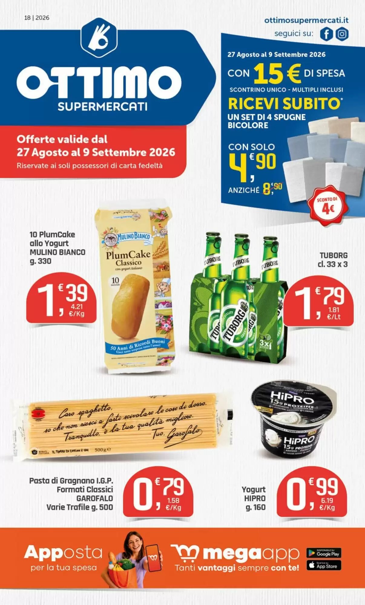 Volantino promozionale Ottimo Market valide dal 28/08/2026 - Pagina 1.