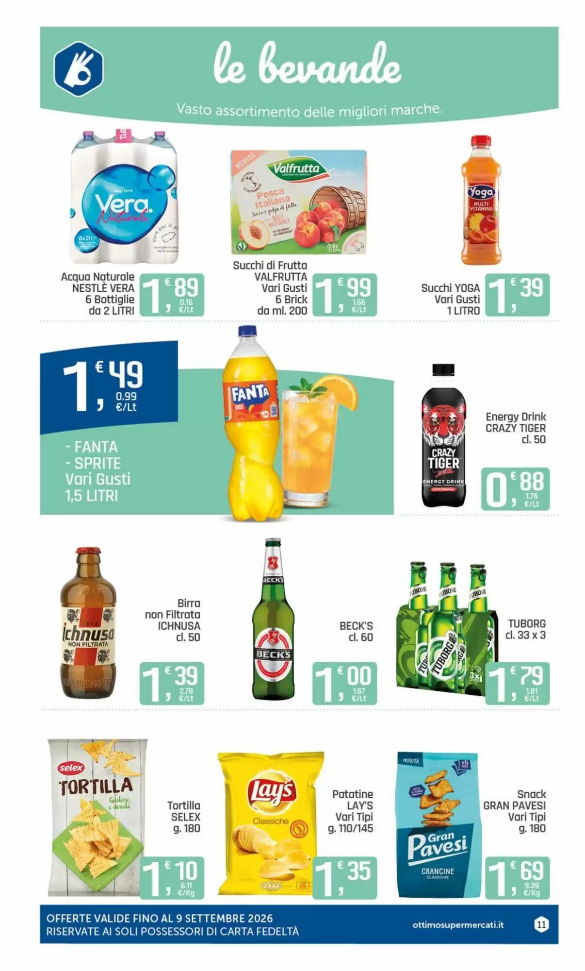 Volantino promozionale Ottimo Market  valide dal 28/08/2026 - Pagina 11.