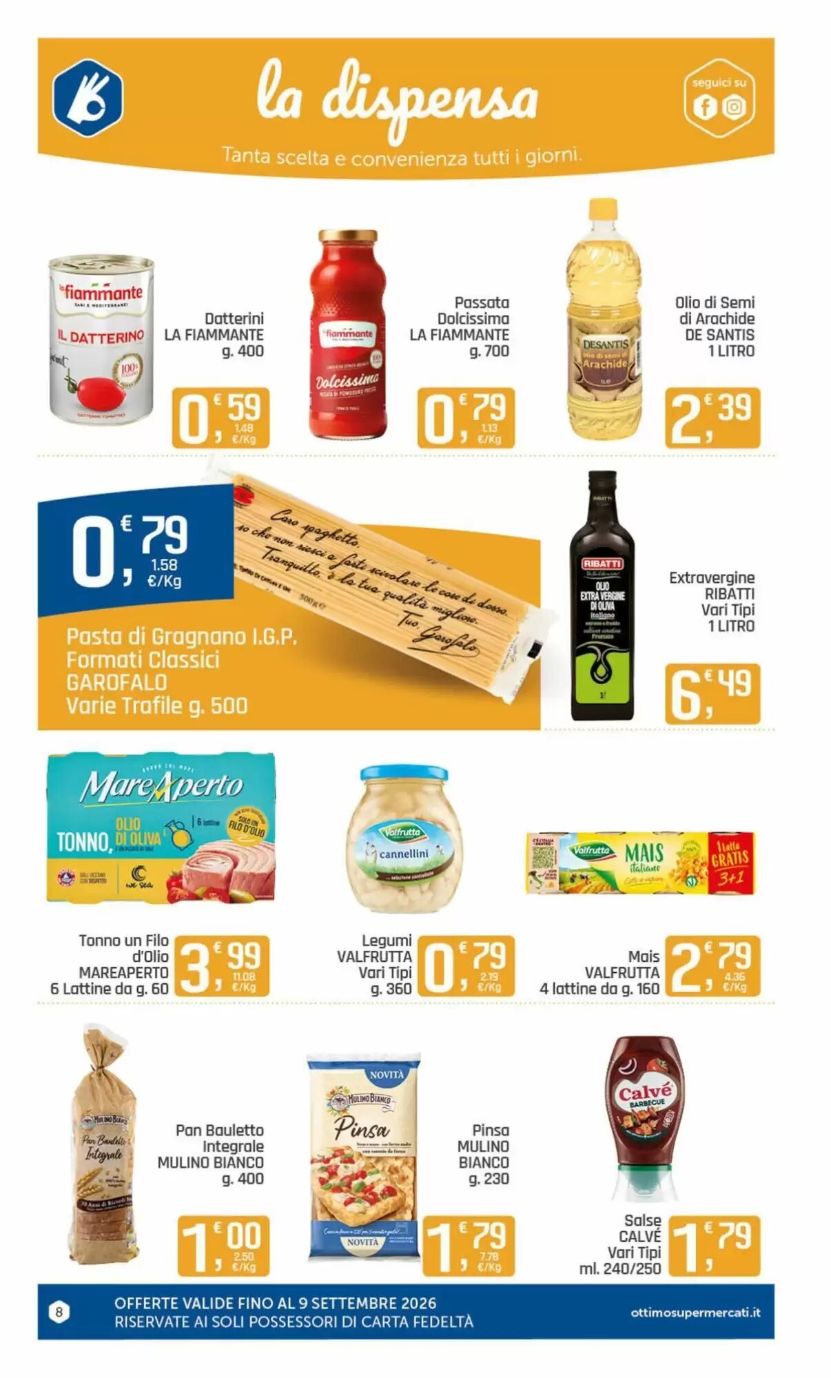 Volantino promozionale Ottimo Market  valide dal 28/08/2026 - Pagina 8.