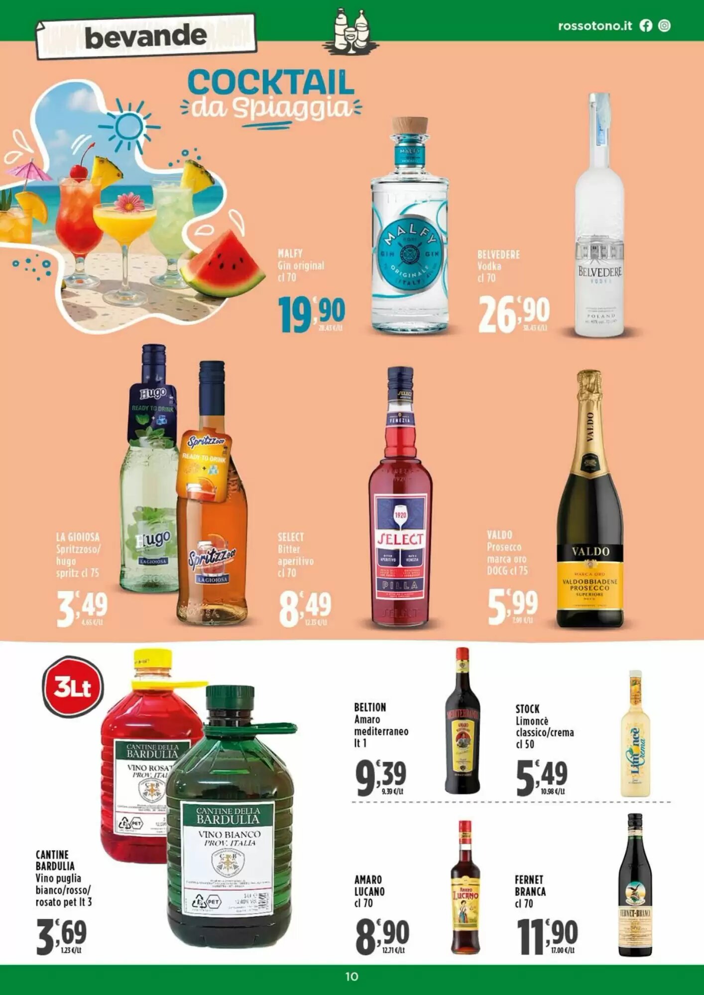 Volantino promozionale Rossotono  valide dal 29/08/2026 - Pagina 10.