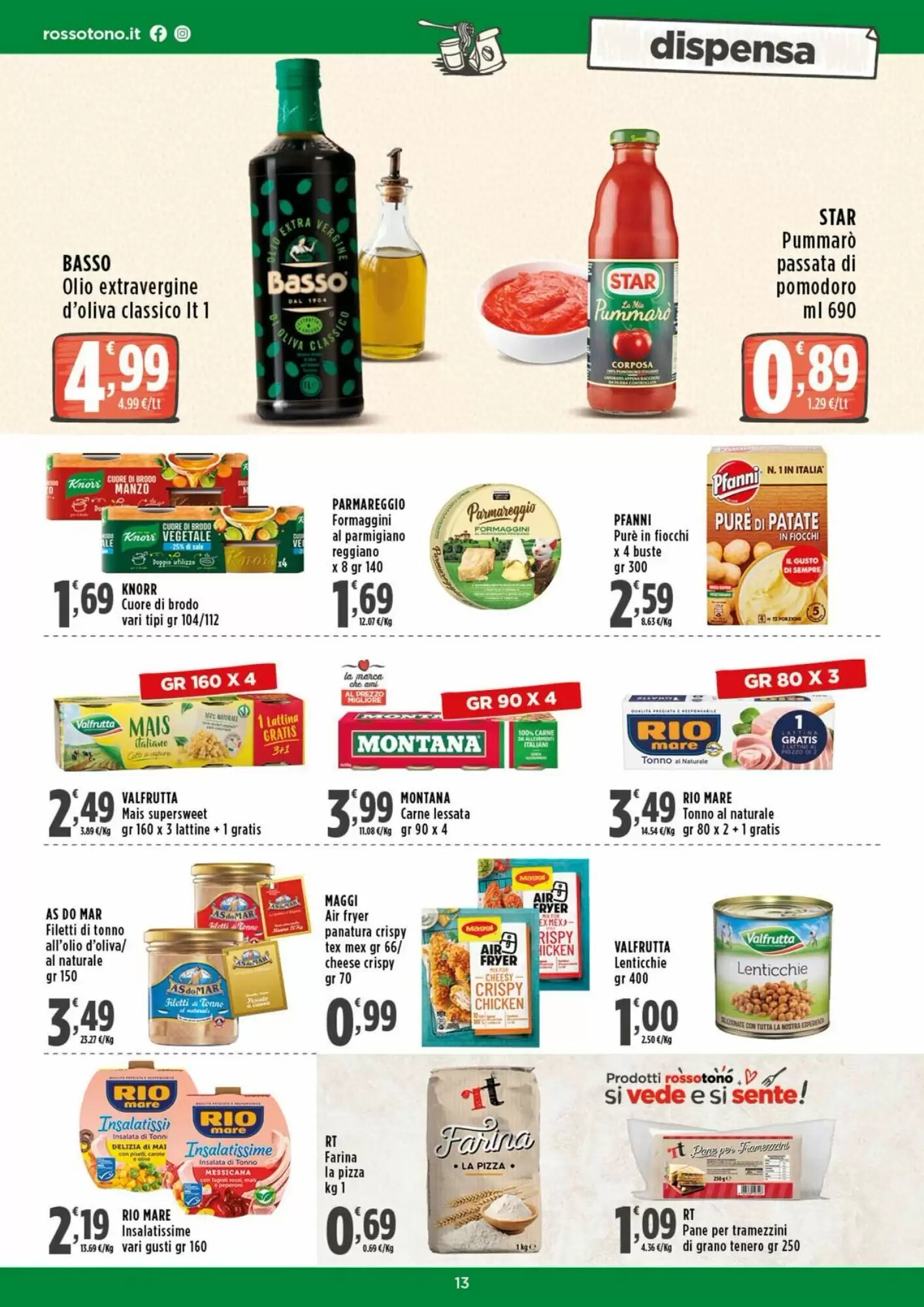 Volantino promozionale Rossotono  valide dal 29/08/2026 - Pagina 13.