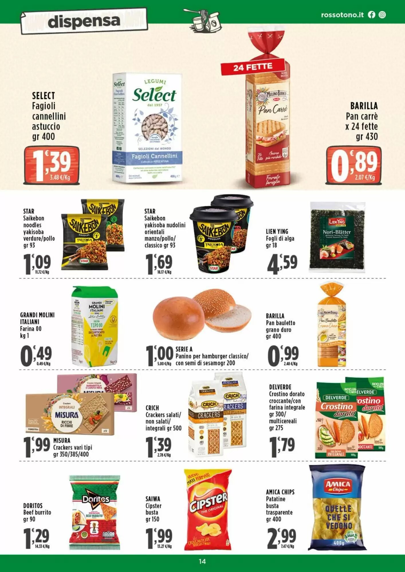 Volantino promozionale Rossotono  valide dal 29/08/2026 - Pagina 14.