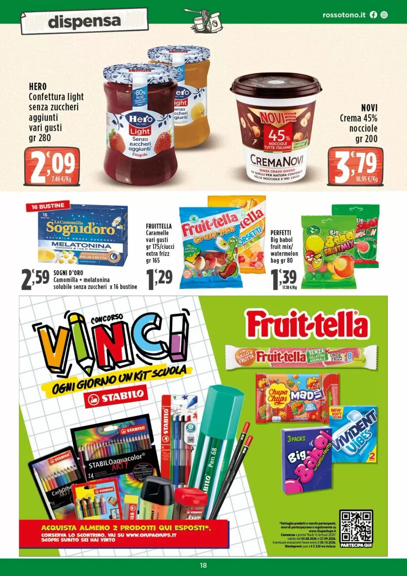 Volantino promozionale Rossotono  valide dal 29/08/2026 - Pagina 18.
