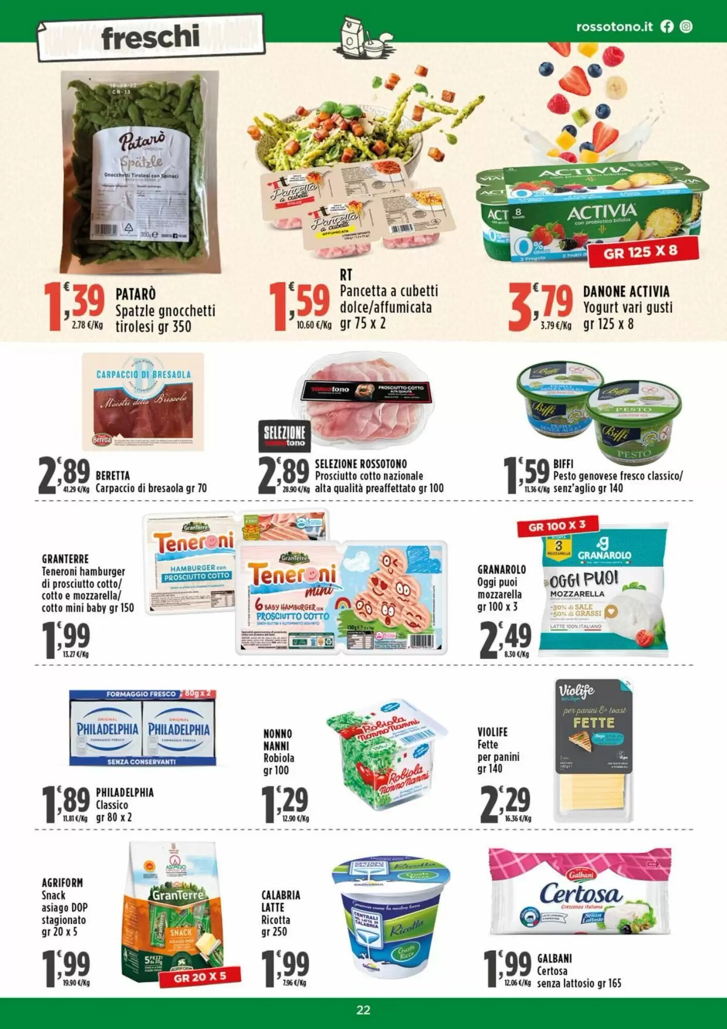 Volantino promozionale Rossotono  valide dal 29/08/2026 - Pagina 22.