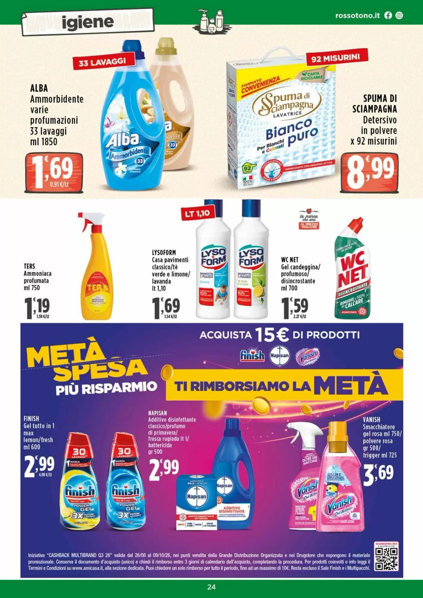 Volantino promozionale Rossotono  valide dal 29/08/2026 - Pagina 24.