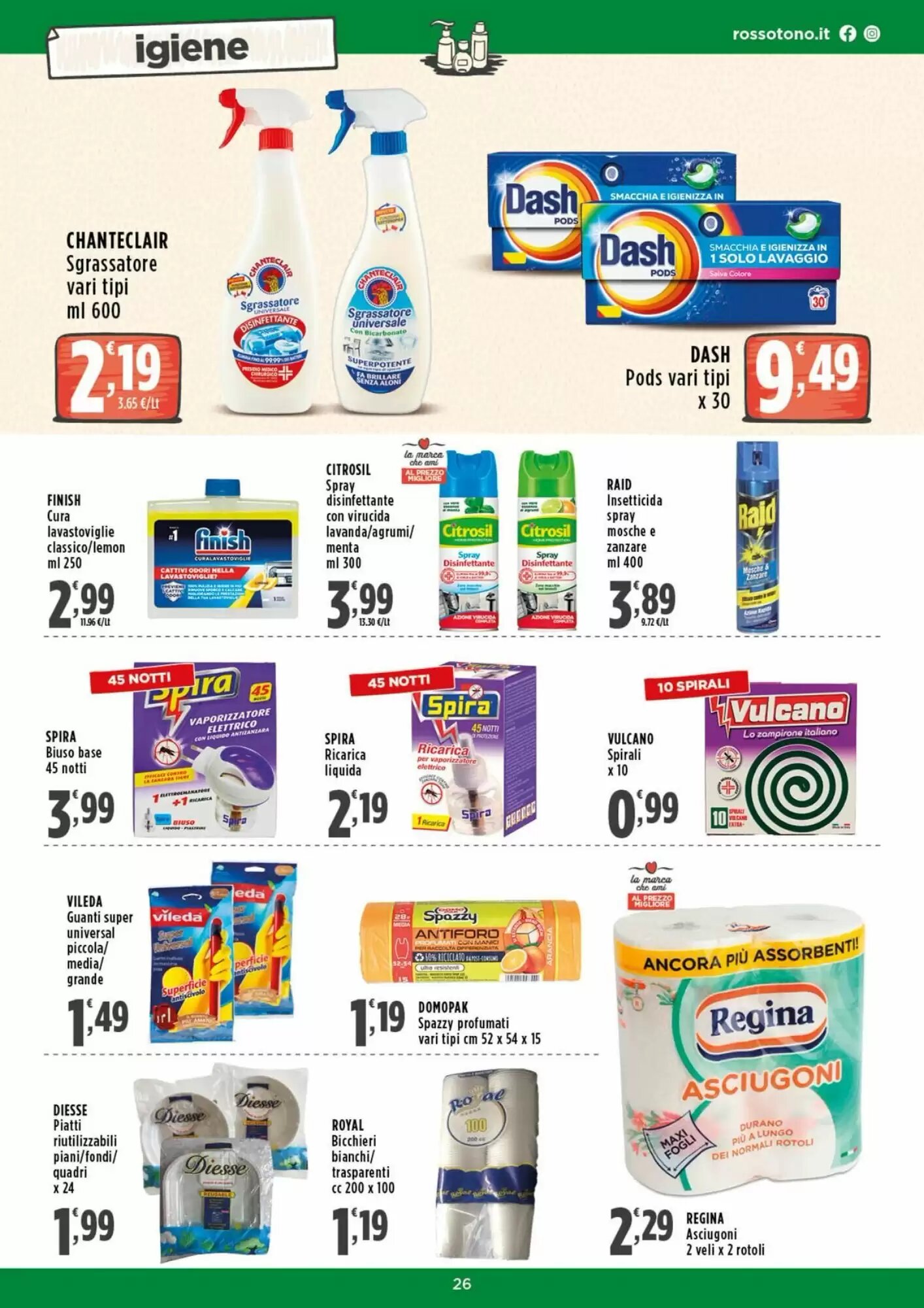 Volantino promozionale Rossotono  valide dal 29/08/2026 - Pagina 26.
