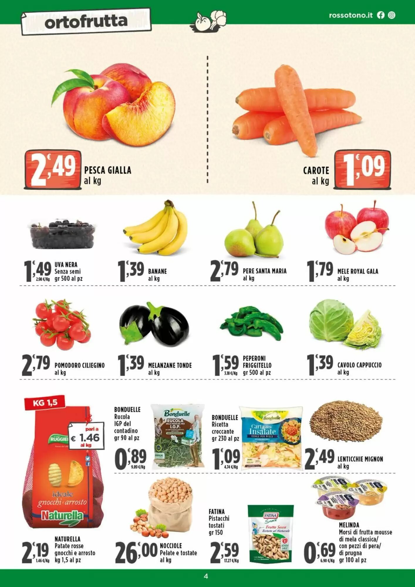 Volantino promozionale Rossotono  valide dal 29/08/2026 - Pagina 4.
