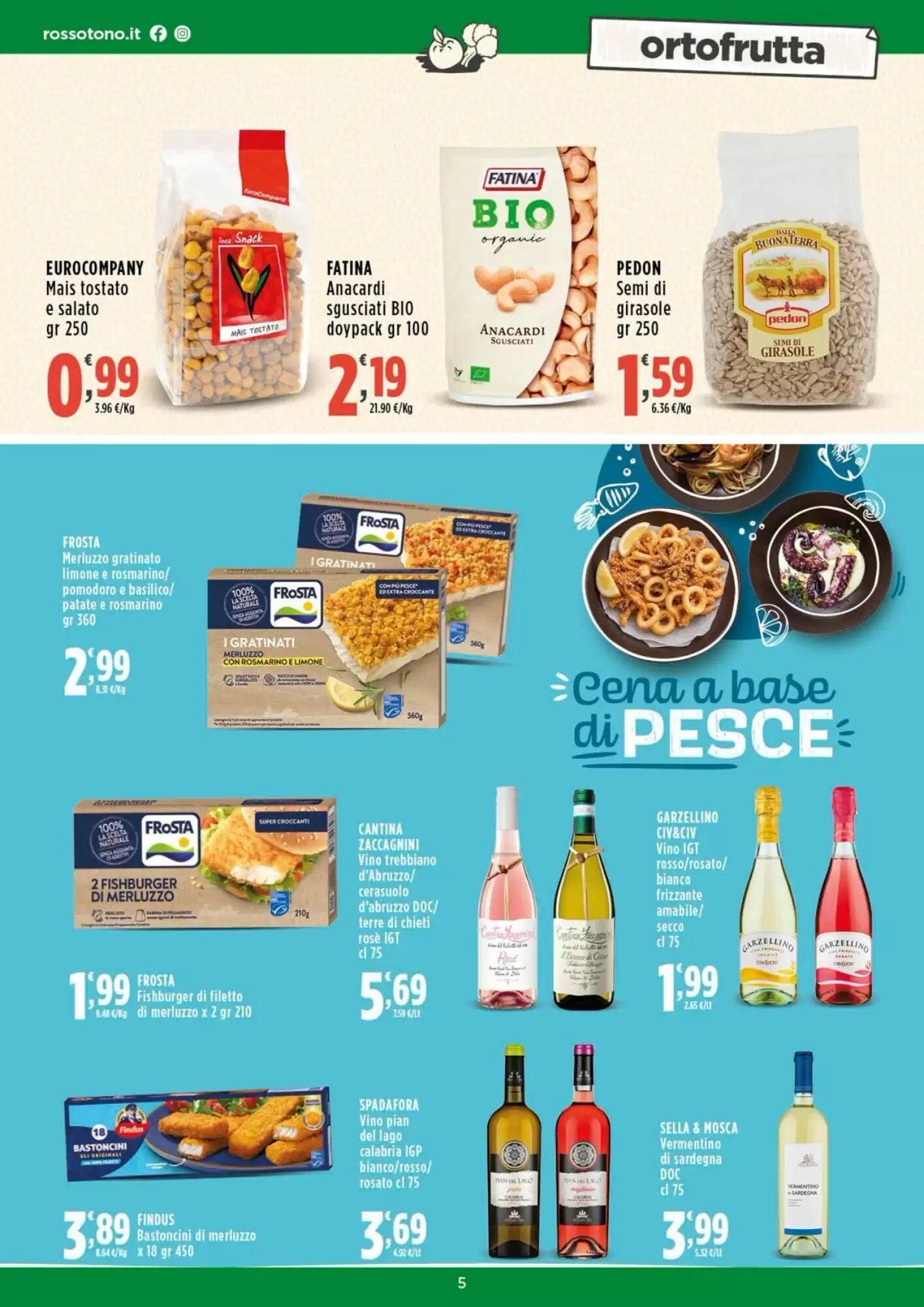 Volantino promozionale Rossotono  valide dal 29/08/2026 - Pagina 5.