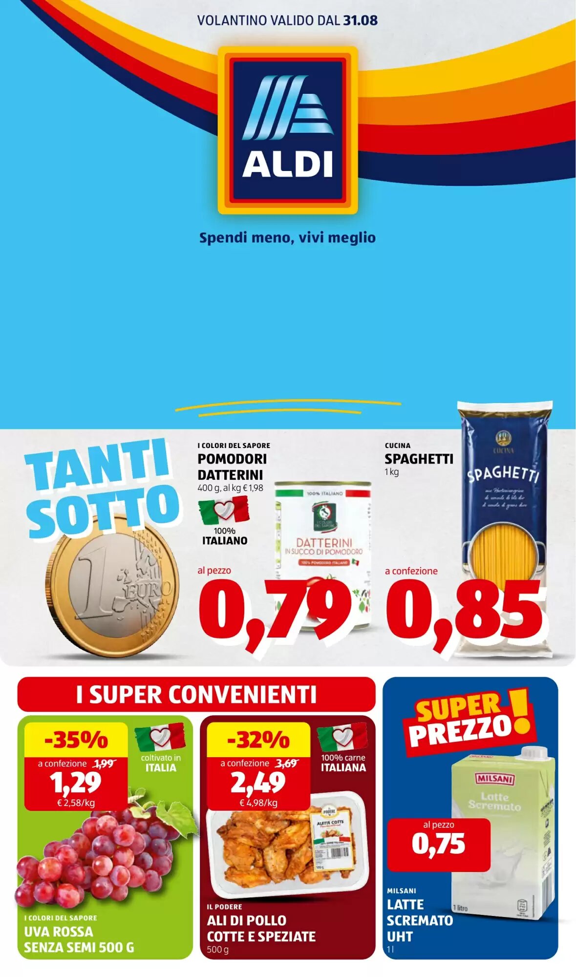 Volantino promozionale ALDI valide dal 31/08/2026 - Pagina 1.