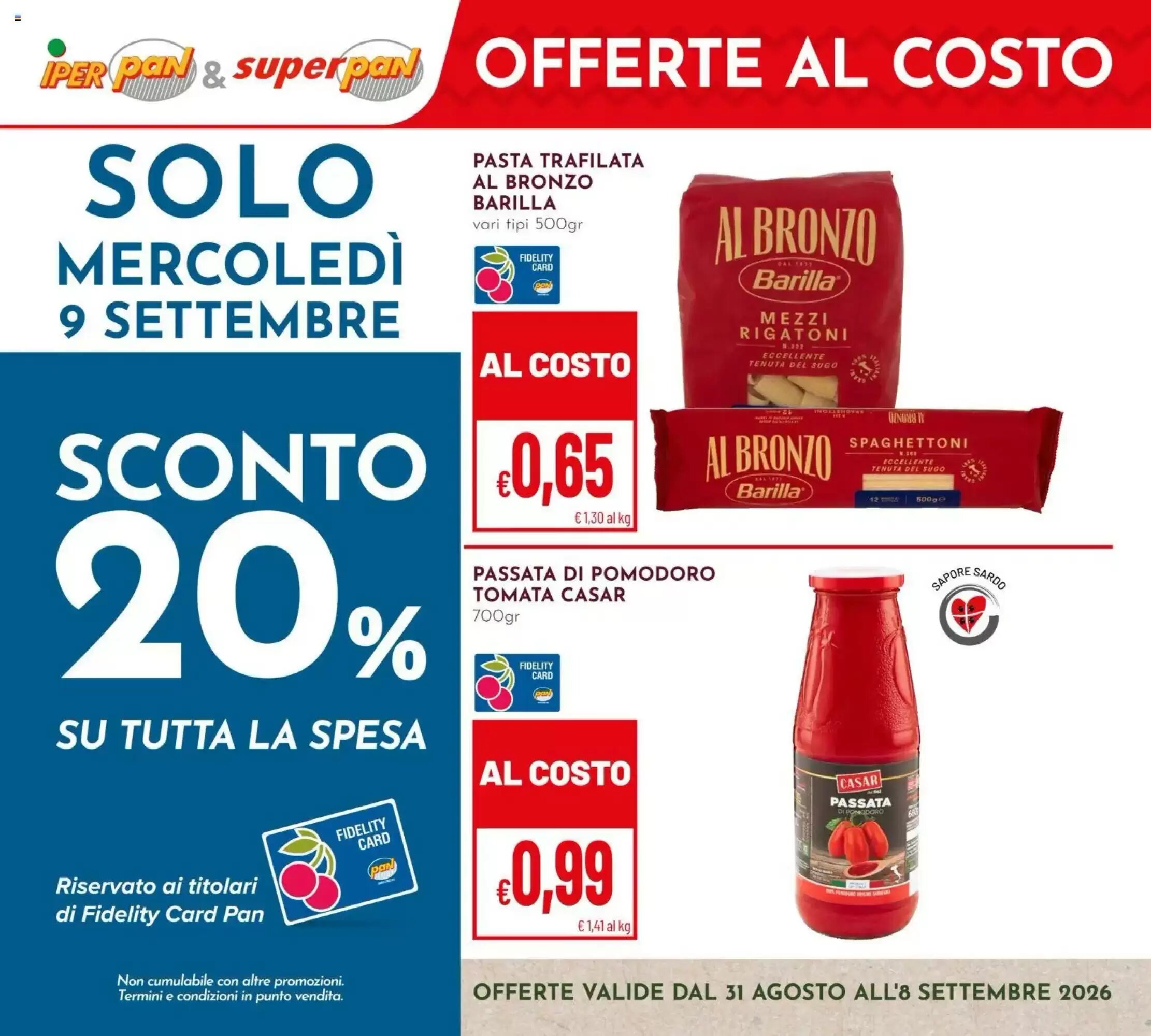 Volantino promozionale Pan valide dal 31/08/2026 - Pagina 1.