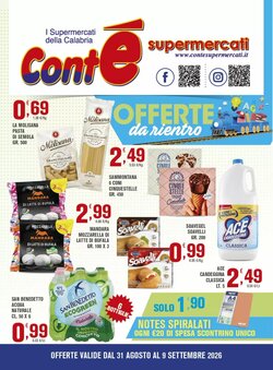 Volantino promozionale Conté Supermercati  valide dal 31/08/2026