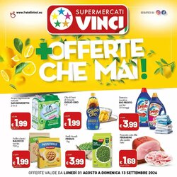 Volantino promozionale Supermercati Vinci  valide dal 31/08/2026