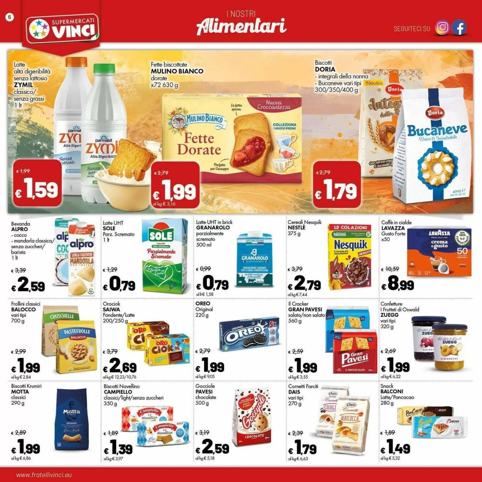 Volantino promozionale Supermercati Vinci  valide dal 31/08/2026 - Pagina 6.