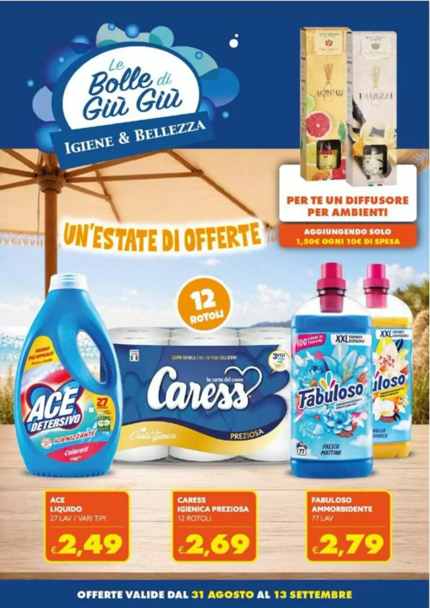 Volantino promozionale Le Bolle di Giù Giù  valide dal 31/08/2026 - Pagina 1.