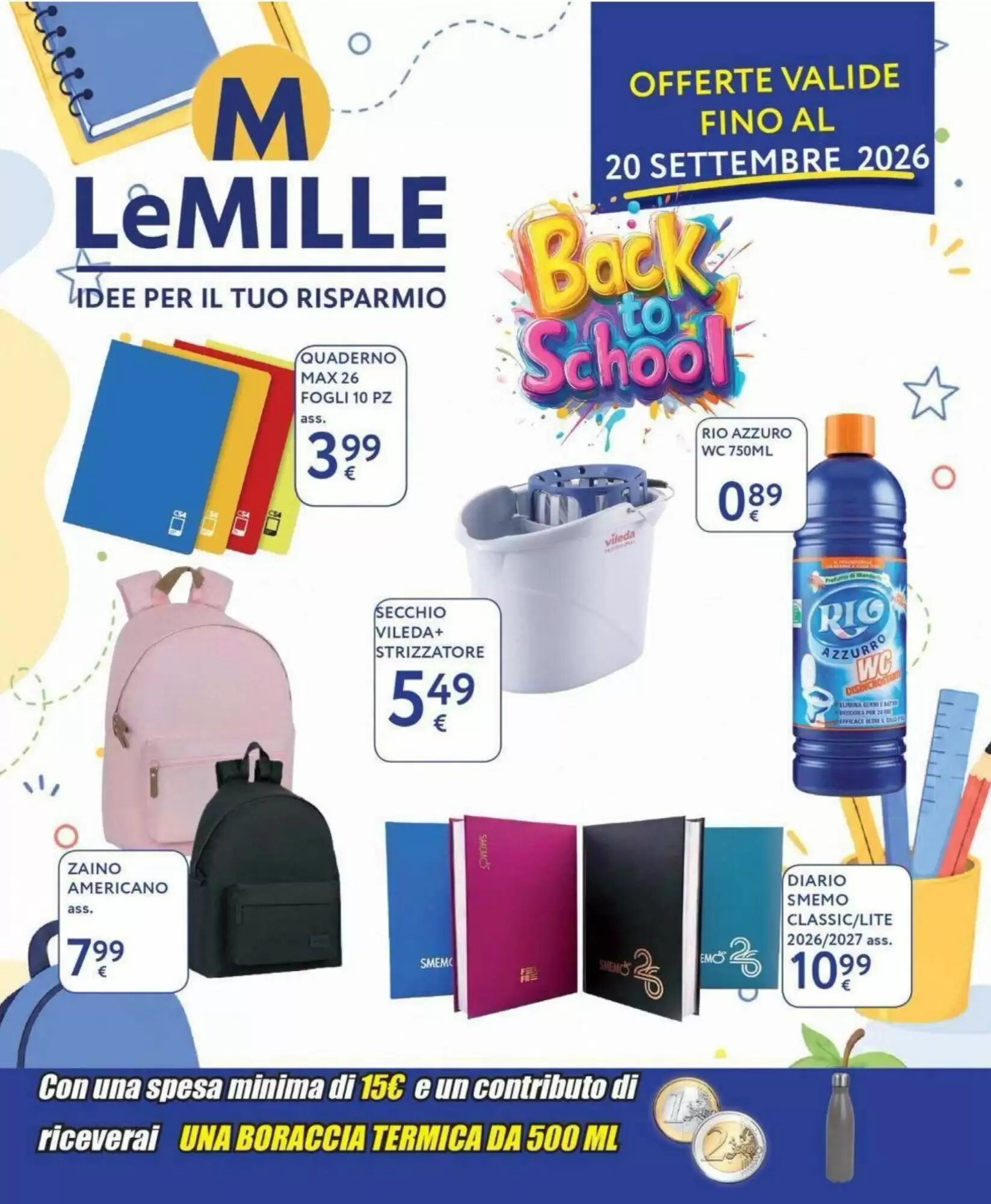 Volantino promozionale Le Mille valide dal 31/08/2026 - Pagina 1.