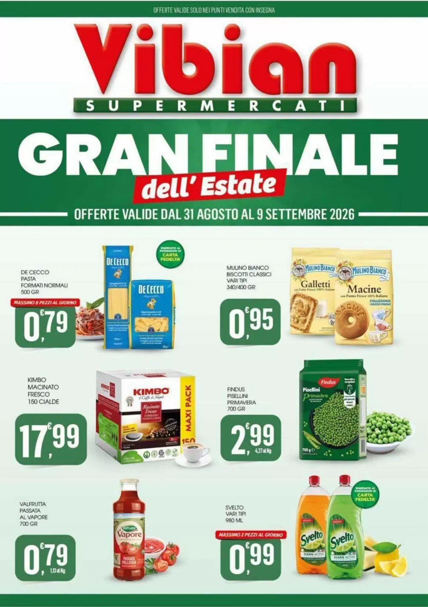 Volantino promozionale Vibian valide dal 31/08/2026 - Pagina 1.