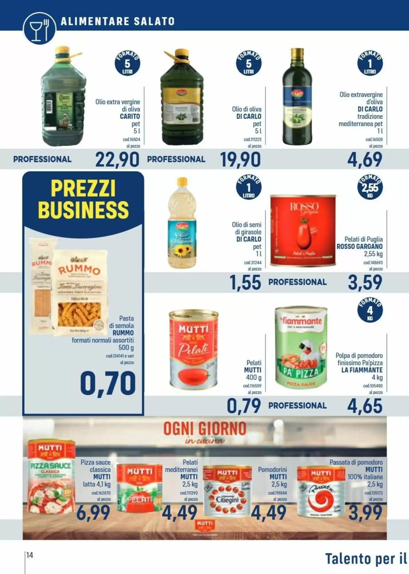 Volantino promozionale Talento Professional Store  valide dal 31/08/2026 - Pagina 14.